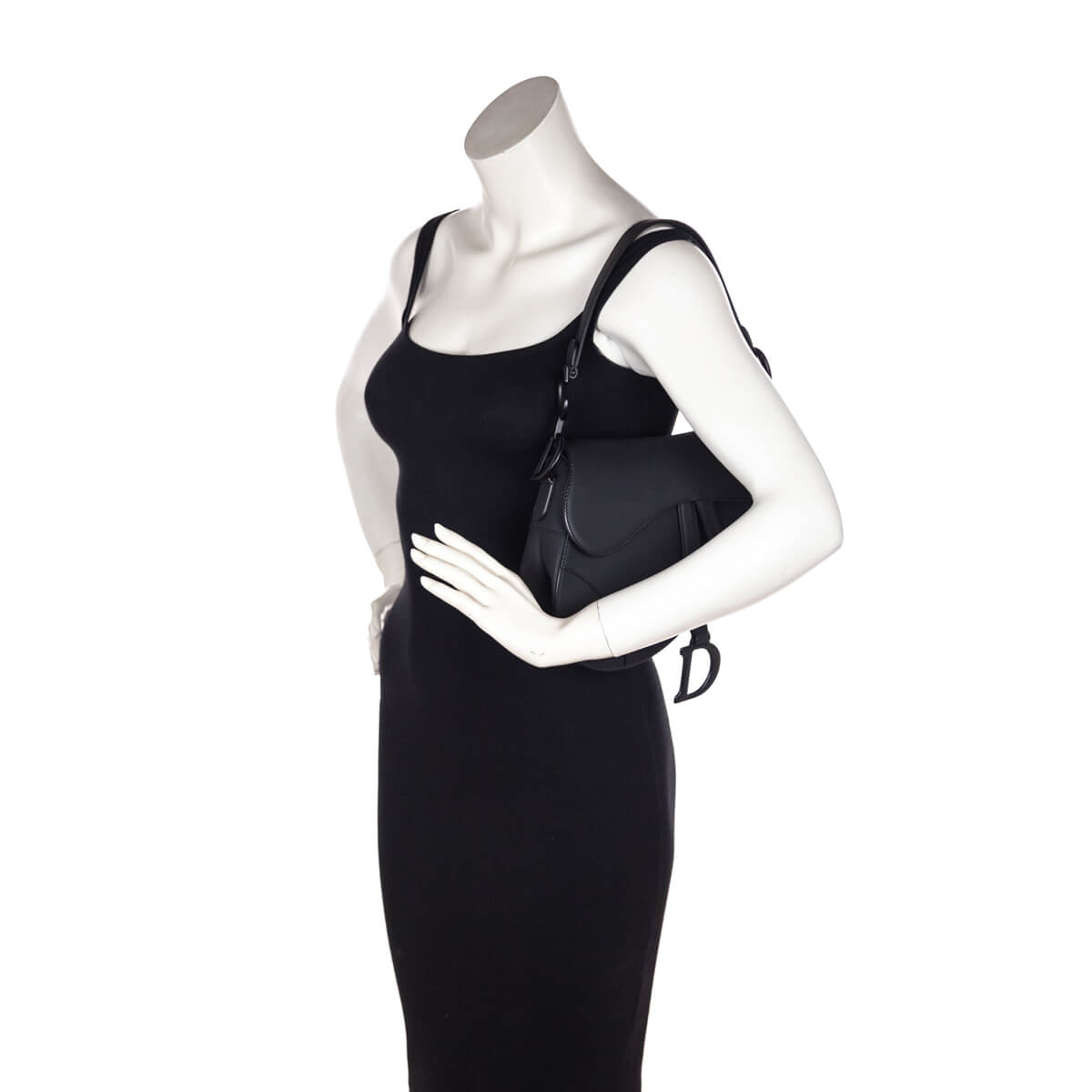 Dior Black Ultramatte Calfskin Saddle Bag - Love that Bag etc - Preowned Authentic Designer Handbags & Preloved Fashions