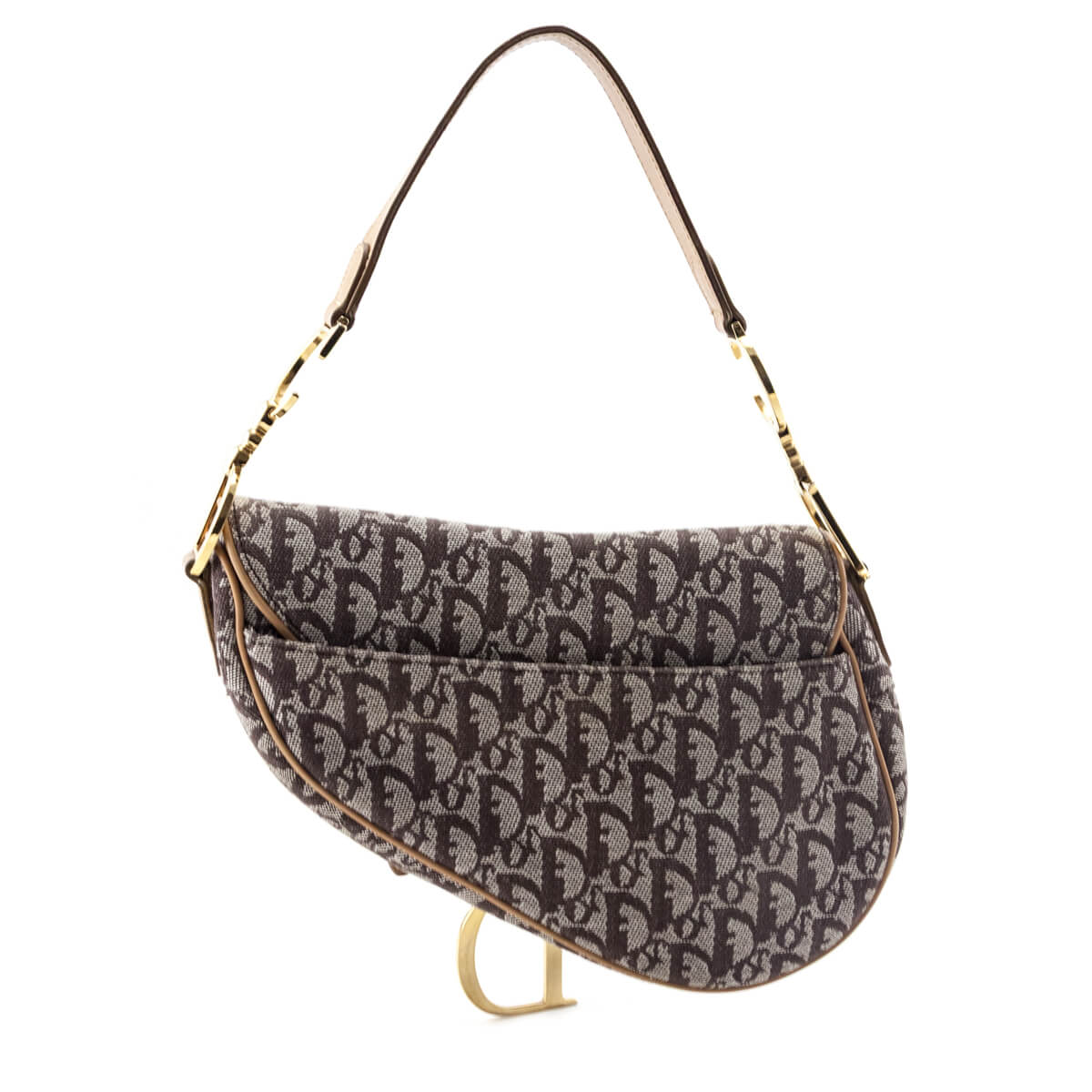Dior Brown Monogram Saddle Bag