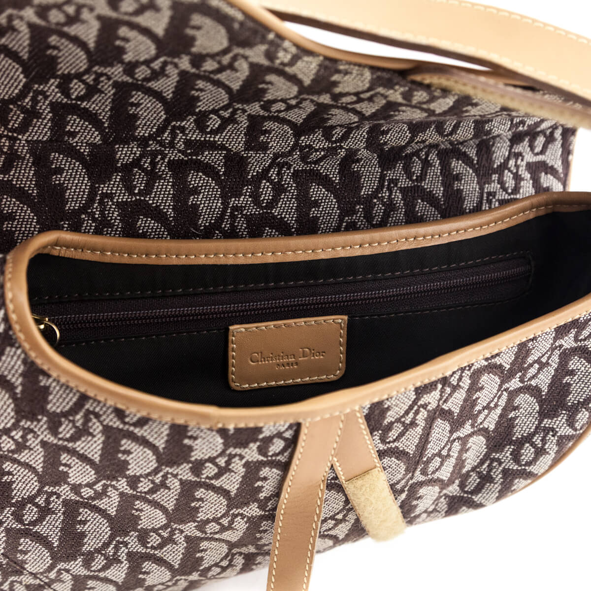Dior Brown Monogram Saddle Bag