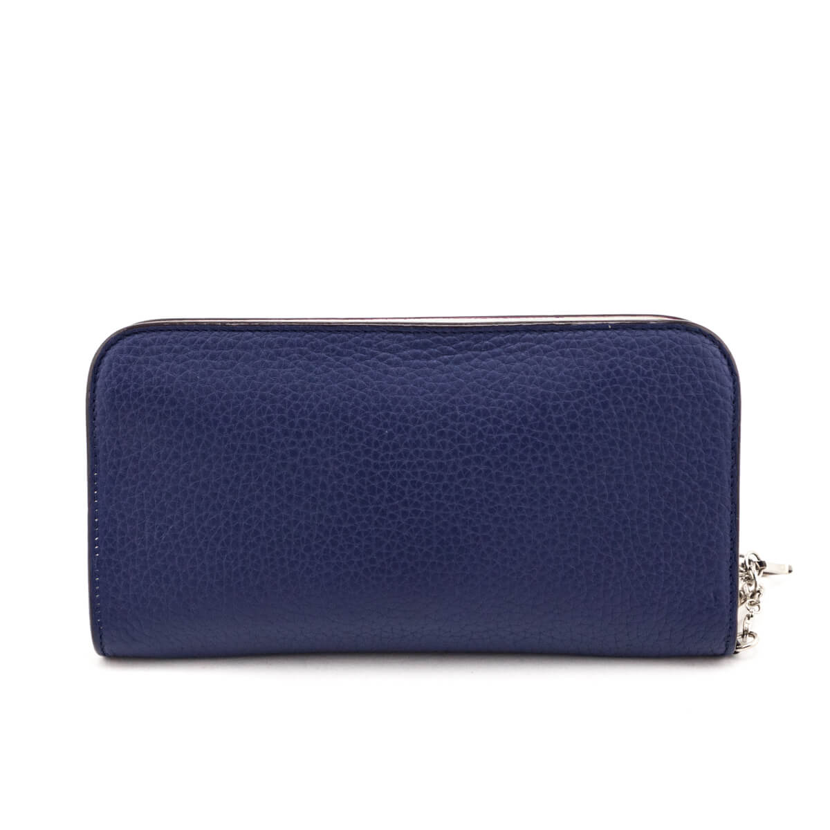 Dior Navy Grained Calfskin Diorissimo Voyageur Wallet - Love that Bag etc - Preowned Authentic Designer Handbags & Preloved Fashions