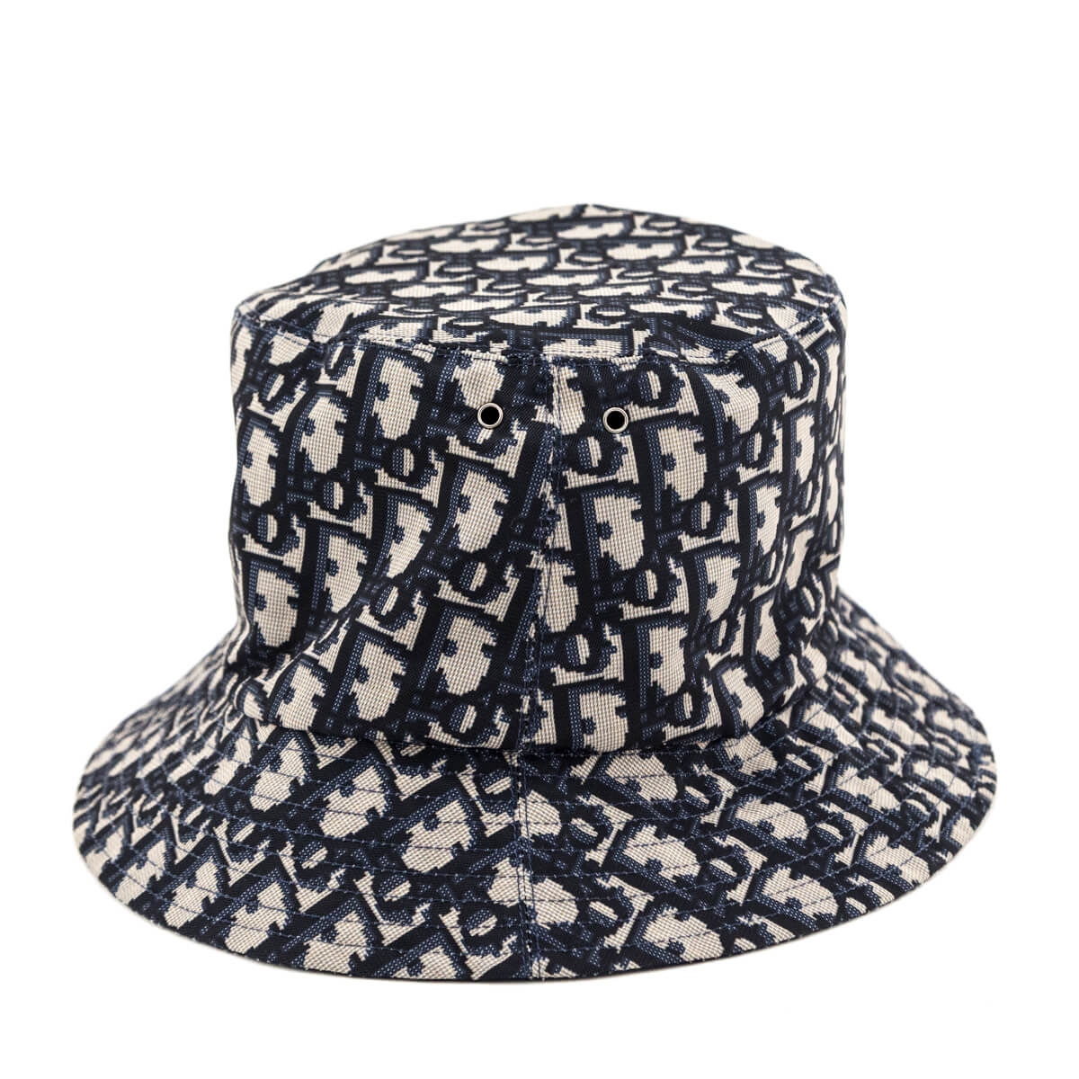 Dior Navy Oblique Reversible Teddy D Small Brim Bucket Hat - Dior