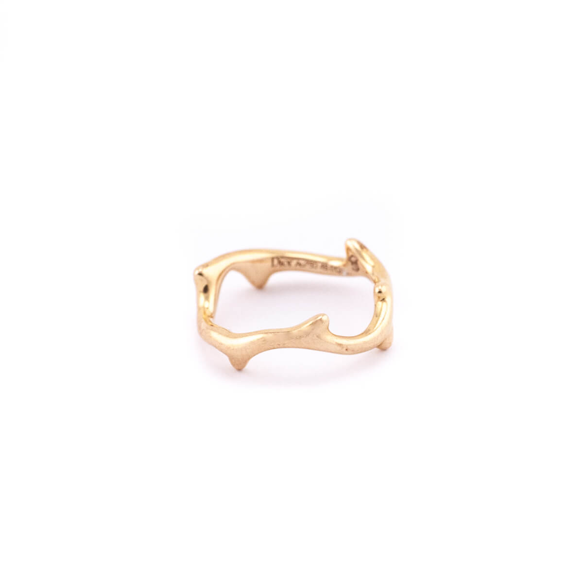 Dior 18K Rose Gold Bois de Rose Ring Size 4.5