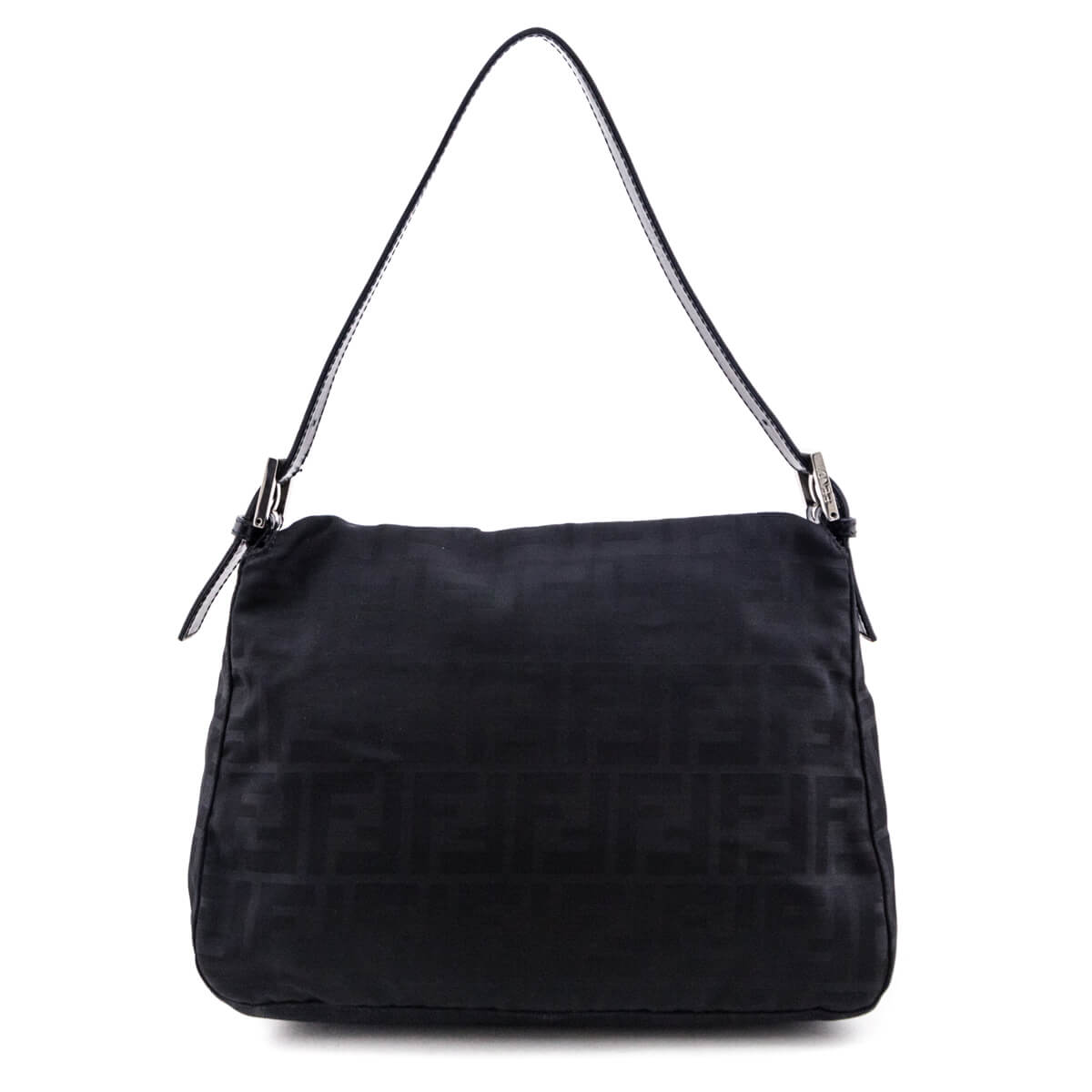 Fendi Black Zucca Mama Baguette - Love that Bag etc - Preowned Authentic Designer Handbags & Preloved Fashions