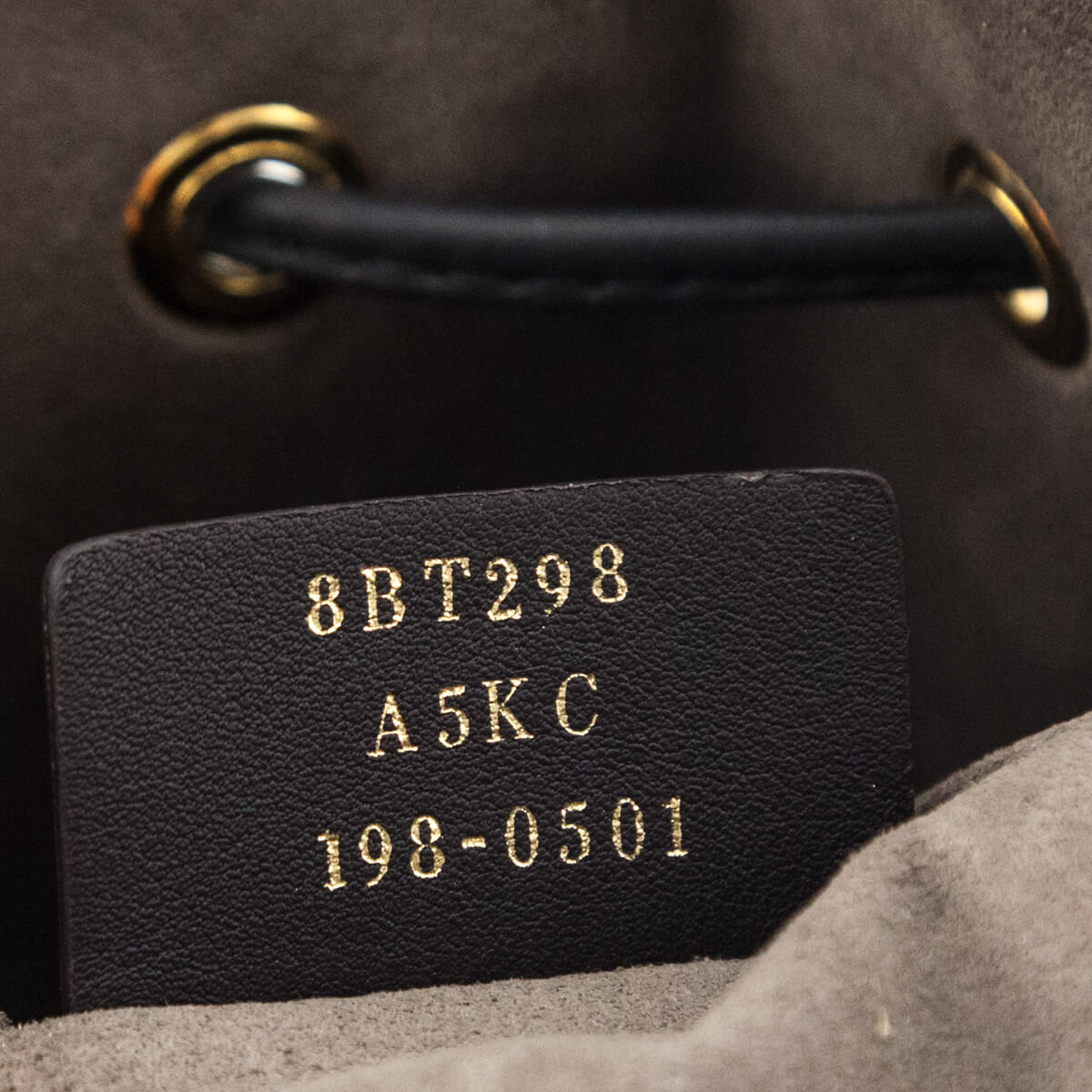 Fendi Black & Glazed Fabric FF 1974 Stamp Patch Small Mon Tresor Bucket Bag - Love that Bag etc - Preowned Authentic Designer Handbags & Preloved Fashions