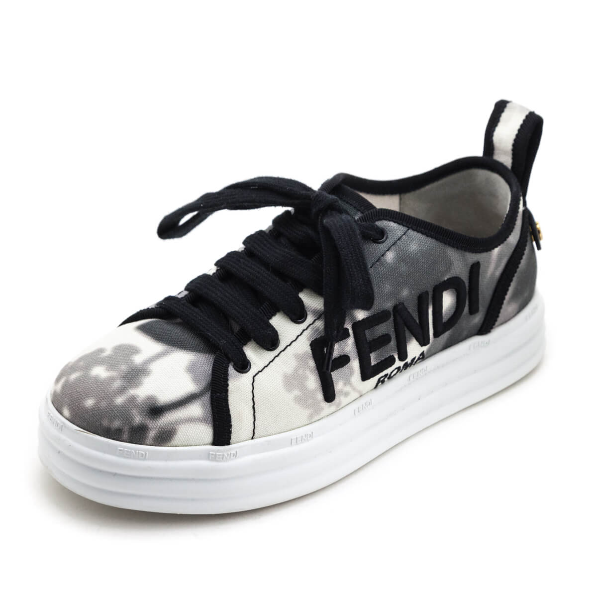 Fendi Black White Rise Tie Dye Sneakers Consign Fendi Canada Love that Bag etc Preowned Designer Fashions