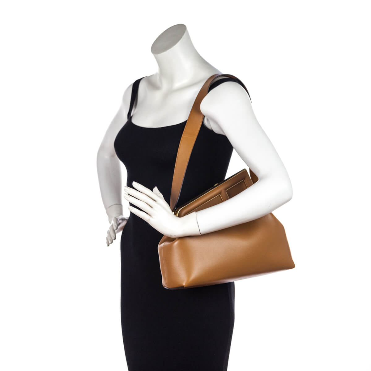 Fendi Brown Nappa Medium Fendi First - Love that Bag etc - Preowned Authentic Designer Handbags & Preloved Fashions