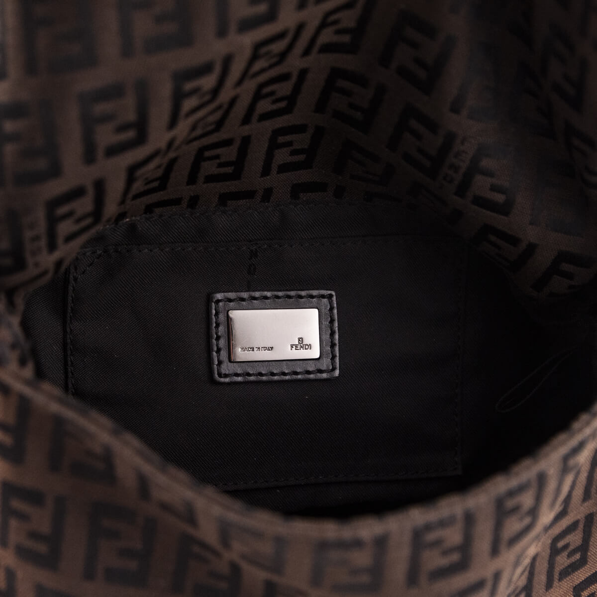 Fendi Brown Zucchino Mini Mamma Baguette - Love that Bag etc - Preowned Authentic Designer Handbags & Preloved Fashions