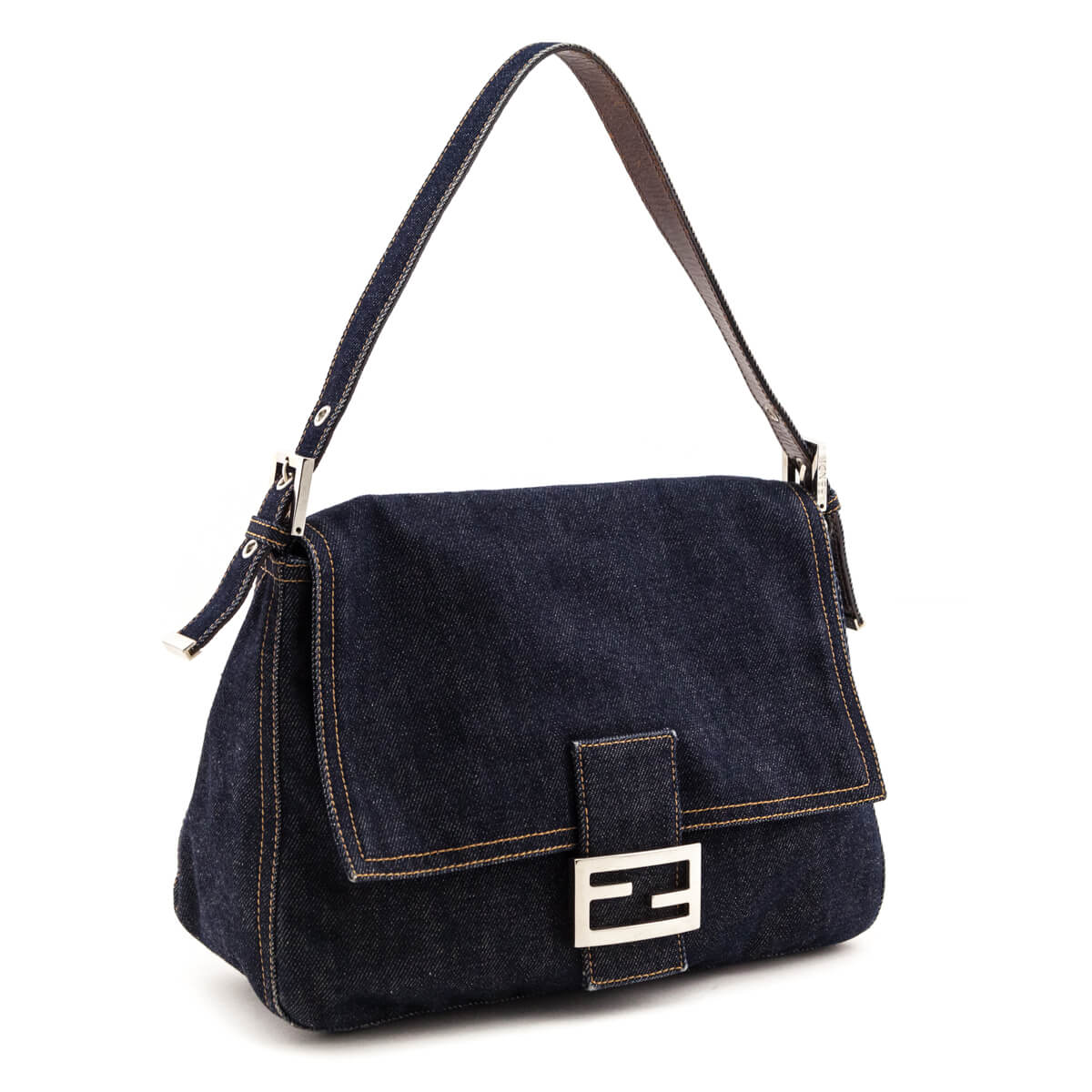 Fendi Denim Mama Baguette - Love that Bag etc - Preowned Authentic Designer Handbags & Preloved Fashions