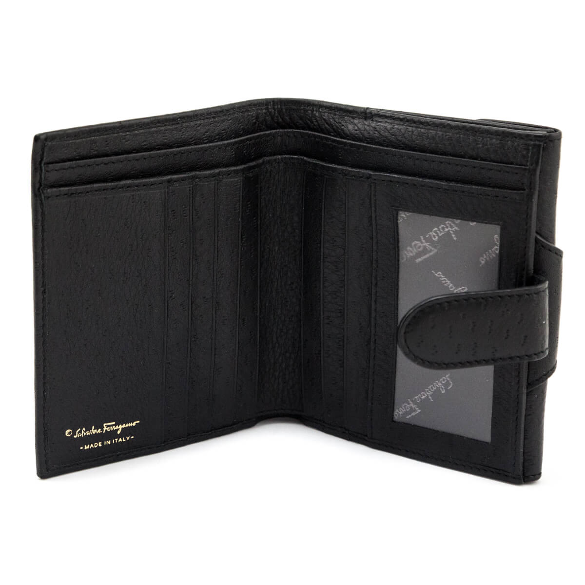 Ferragamo Black Leather Wallet - Love that Bag etc - Preowned Authentic Designer Handbags & Preloved Fashions