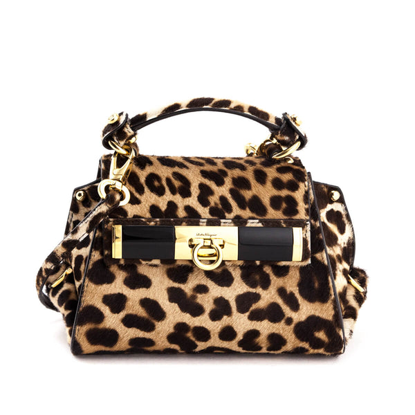 Sofia Crossbody Bag in Dark Leopard