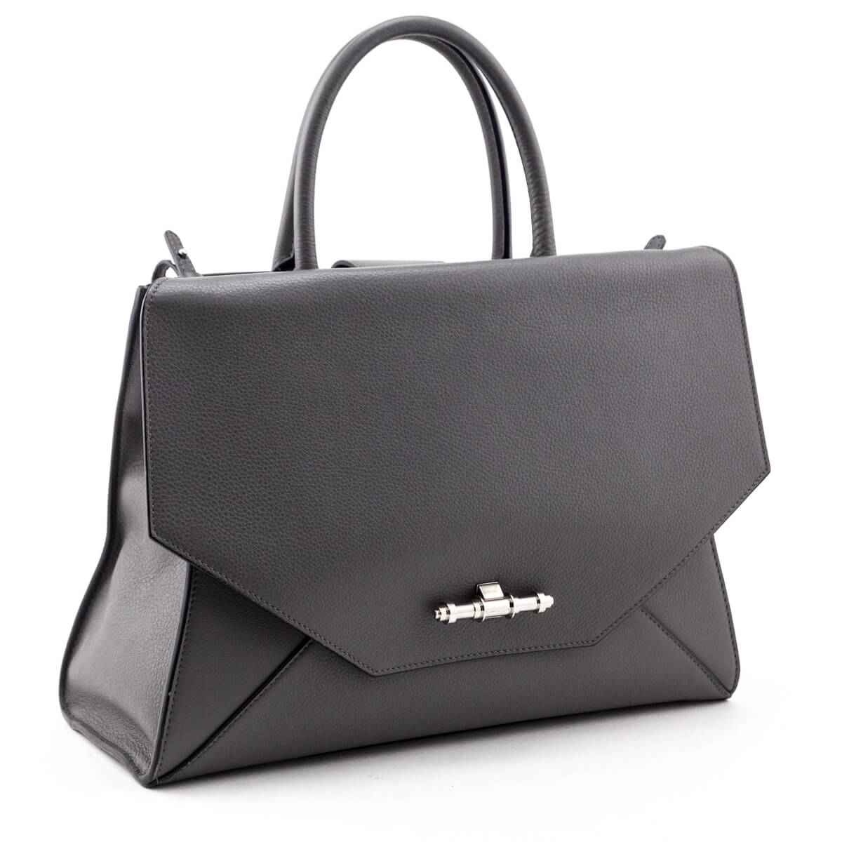 Givenchy Gray Calfskin Obsedia Satchel - Love that Bag etc - Preowned Authentic Designer Handbags & Preloved Fashions