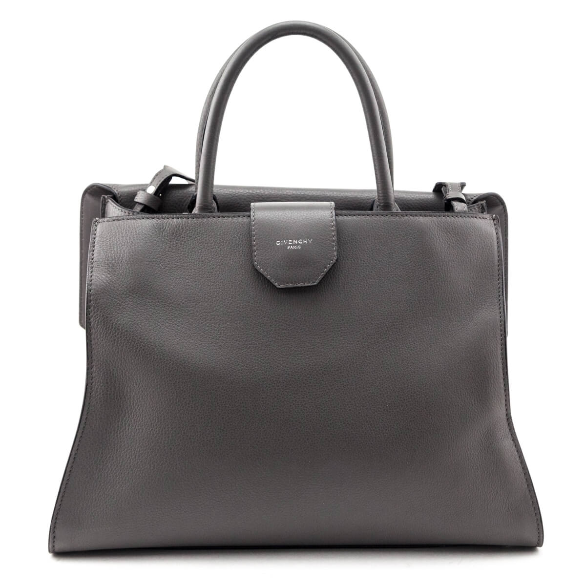 Givenchy Gray Calfskin Obsedia Satchel - Love that Bag etc - Preowned Authentic Designer Handbags & Preloved Fashions