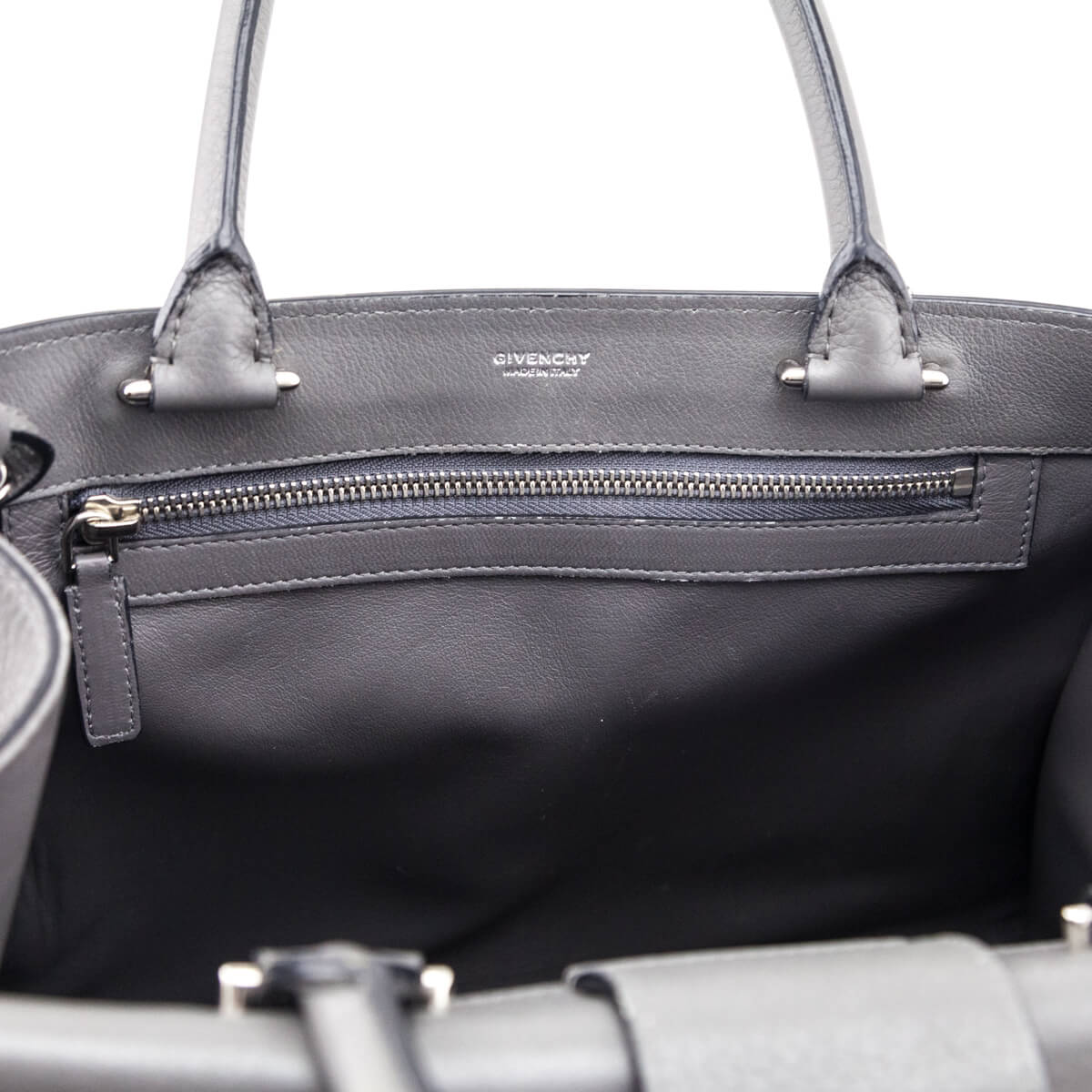 Givenchy Gray Calfskin Obsedia Satchel - Love that Bag etc - Preowned Authentic Designer Handbags & Preloved Fashions