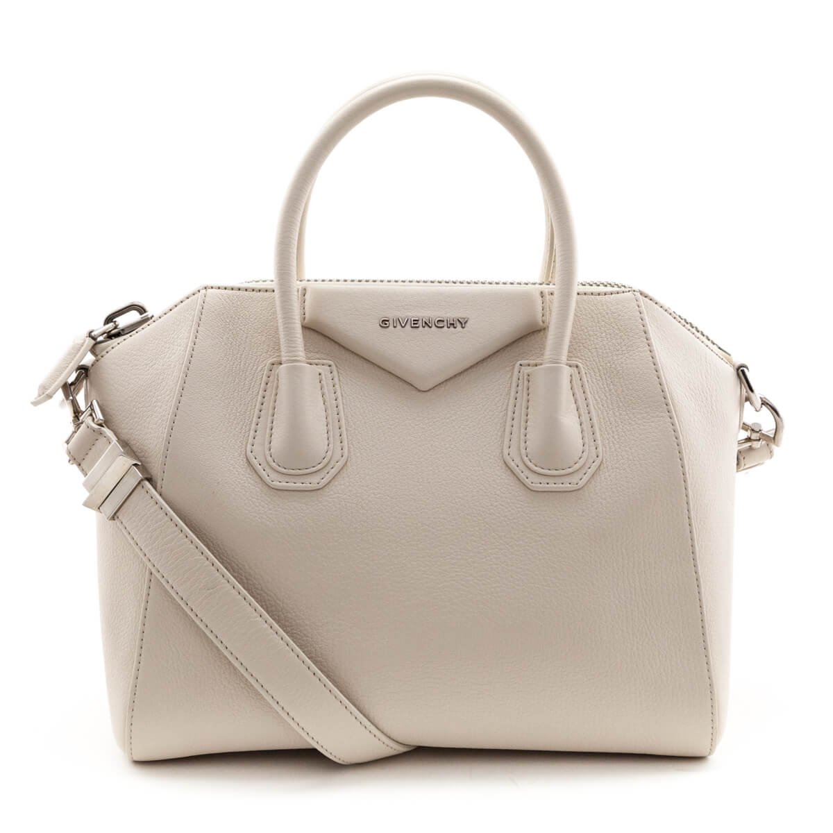 Givenchy Ivory Sugar Goatskin Small Antigona Bag - Love that Bag etc - Preowned Authentic Designer Handbags & Preloved Fashions