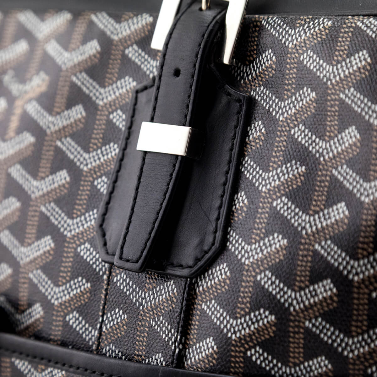 Goyard Black Goyardine Ambassade Briefcase PM - Love that Bag etc - Preowned Authentic Designer Handbags & Preloved Fashions