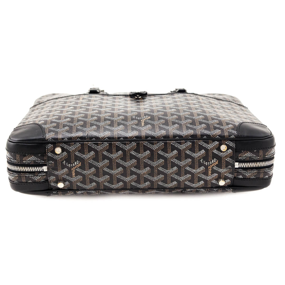 Goyard Black Goyardine Ambassade Briefcase PM - Love that Bag etc - Preowned Authentic Designer Handbags & Preloved Fashions