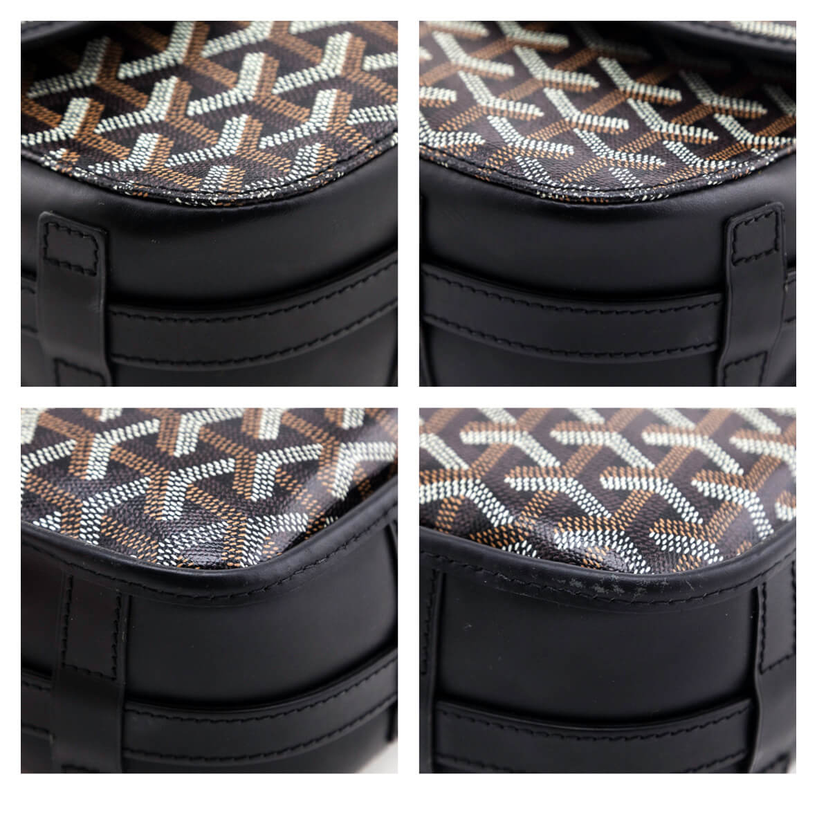 Goyard Black Goyardine Belvedere II MM Messenger Bag - Love that Bag etc - Preowned Authentic Designer Handbags & Preloved Fashions