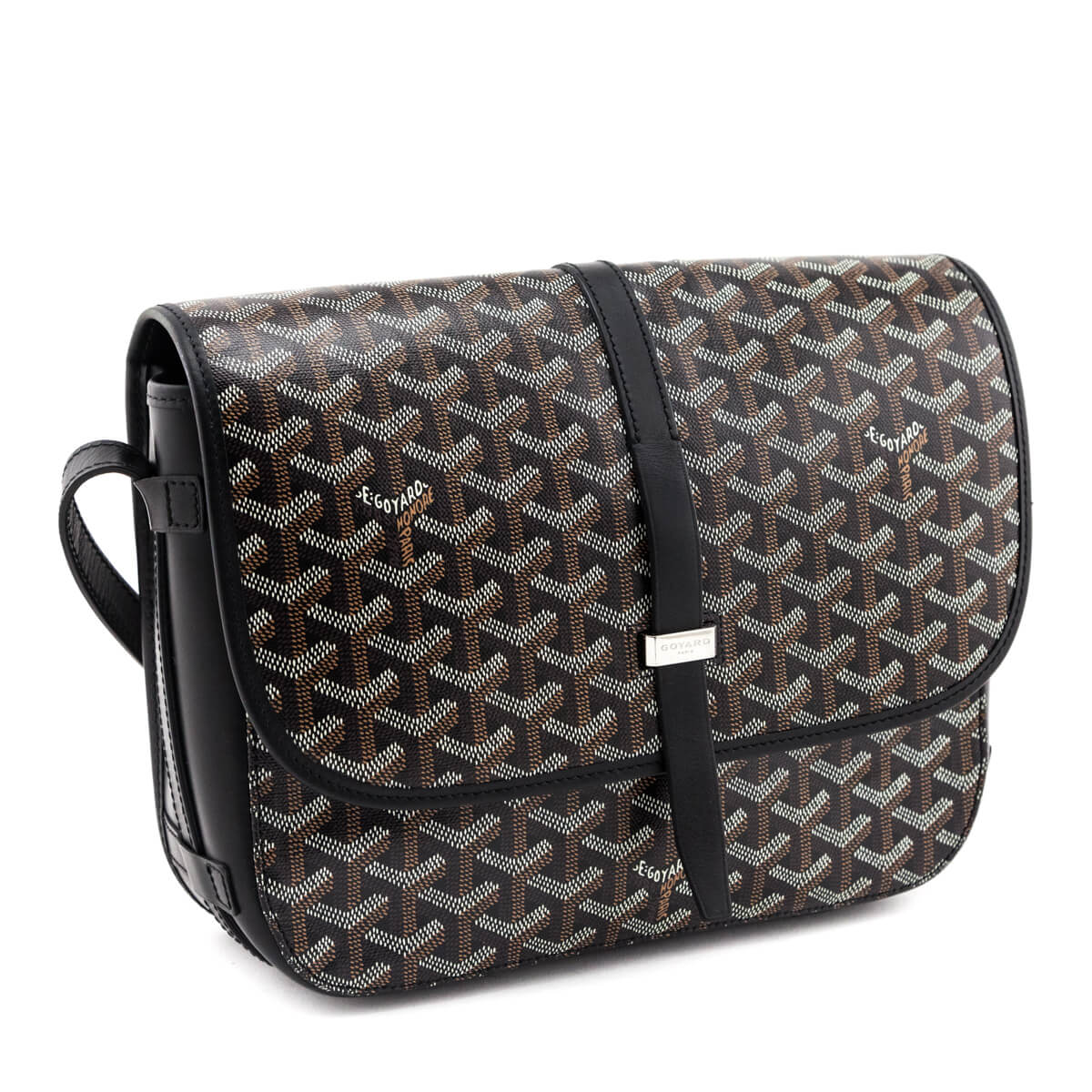 Goyard Black Goyardine Belvedere II MM Messenger Bag - Love that Bag etc - Preowned Authentic Designer Handbags & Preloved Fashions