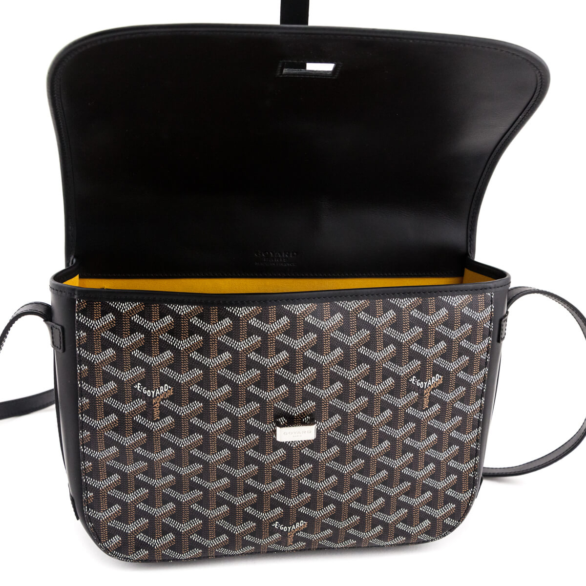 Goyard Black Goyardine Belvedere II MM Messenger Bag - Love that Bag etc - Preowned Authentic Designer Handbags & Preloved Fashions