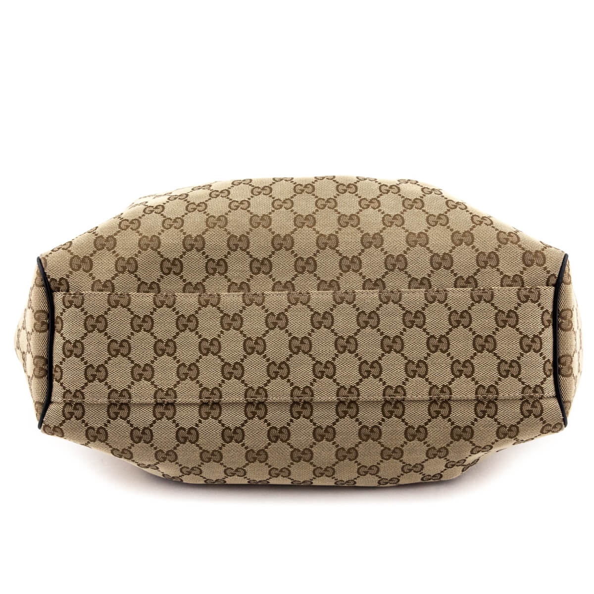 Gucci Beige GG Monogram Canvas Shoulder Bag - Love that Bag etc - Preowned Authentic Designer Handbags & Preloved Fashions