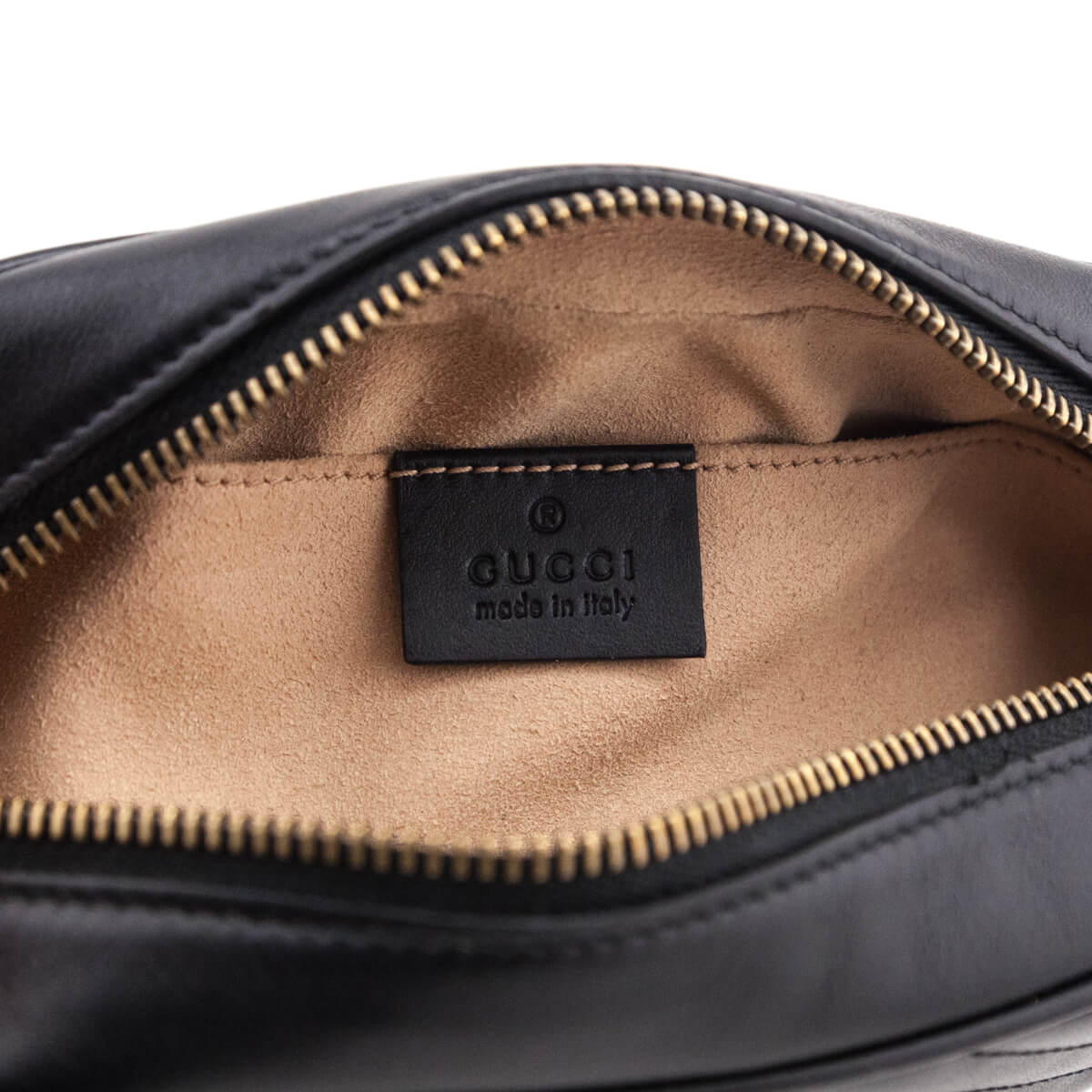 Gucci Black Calfskin Matelasse Mini GG Marmont Crossbody - Love that Bag etc - Preowned Authentic Designer Handbags & Preloved Fashions