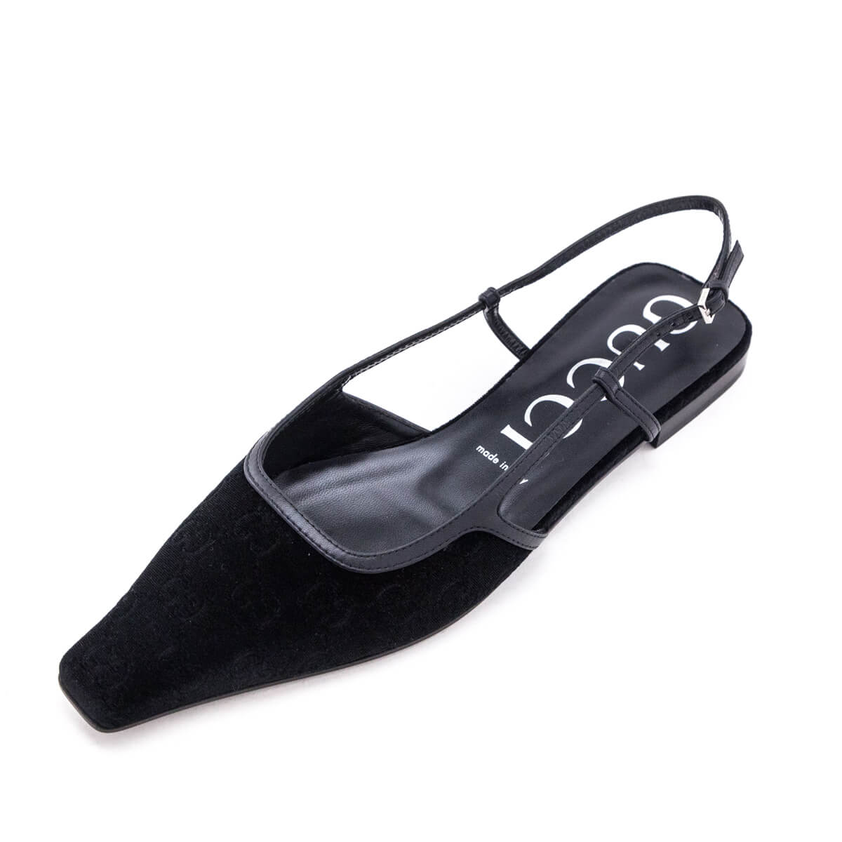 Gucci black flat shoes online