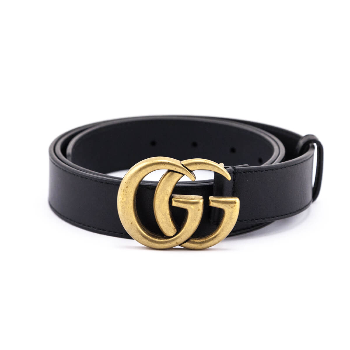 Gucci Black Leather Double G Belt Size XXL - Love that Bag etc - Preowned Authentic Designer Handbags & Preloved Fashions