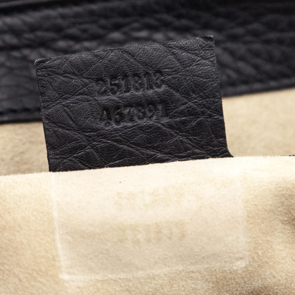 Gucci Black Pebbled Calfskin 1973 Top Handle Bag - Love that Bag etc - Preowned Authentic Designer Handbags & Preloved Fashions
