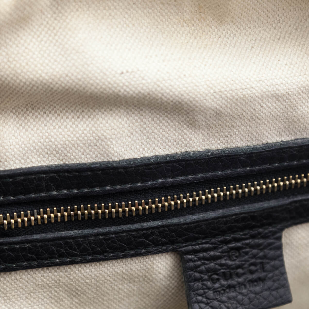Gucci Black Pebbled Calfskin Web Boston Bag Top Handle - Love that Bag etc - Preowned Authentic Designer Handbags & Preloved Fashions