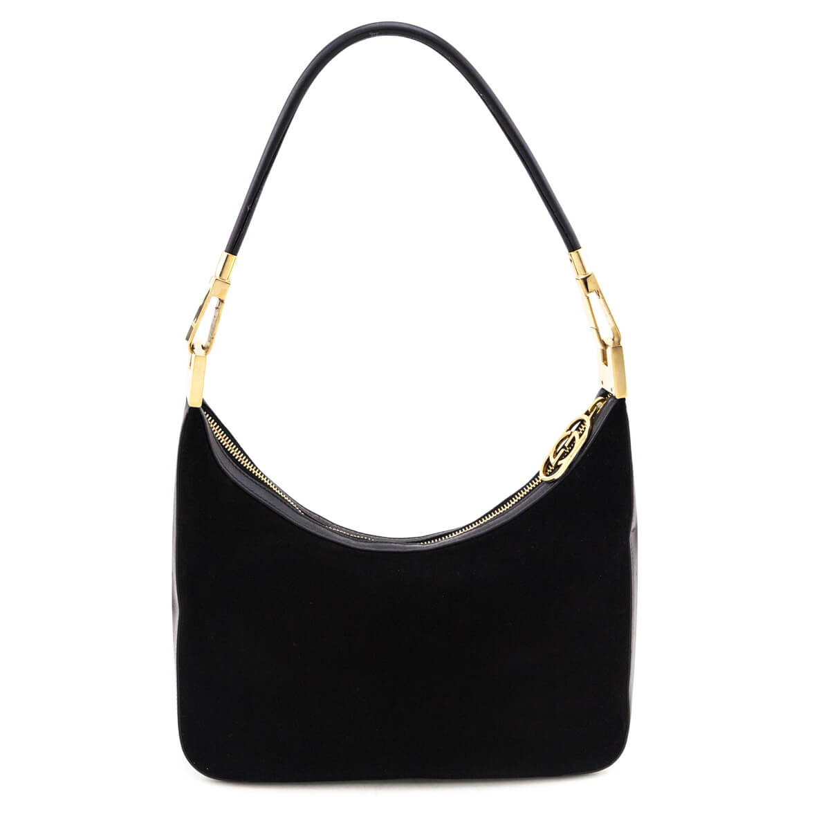 Gucci Black Suede & Leather Small Hobo - Love that Bag etc - Preowned Authentic Designer Handbags & Preloved Fashions