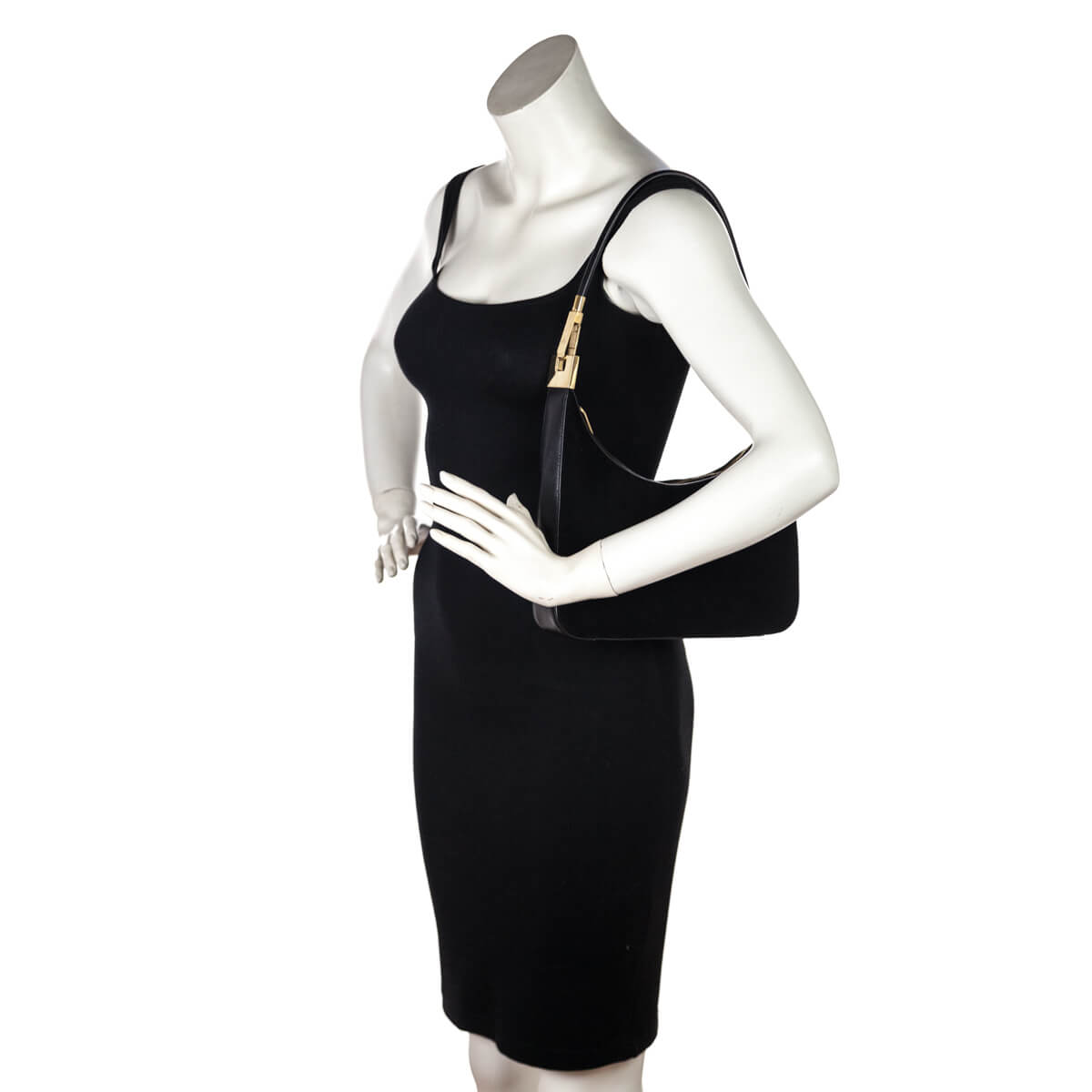 Gucci Black Suede & Leather Small Hobo - Love that Bag etc - Preowned Authentic Designer Handbags & Preloved Fashions