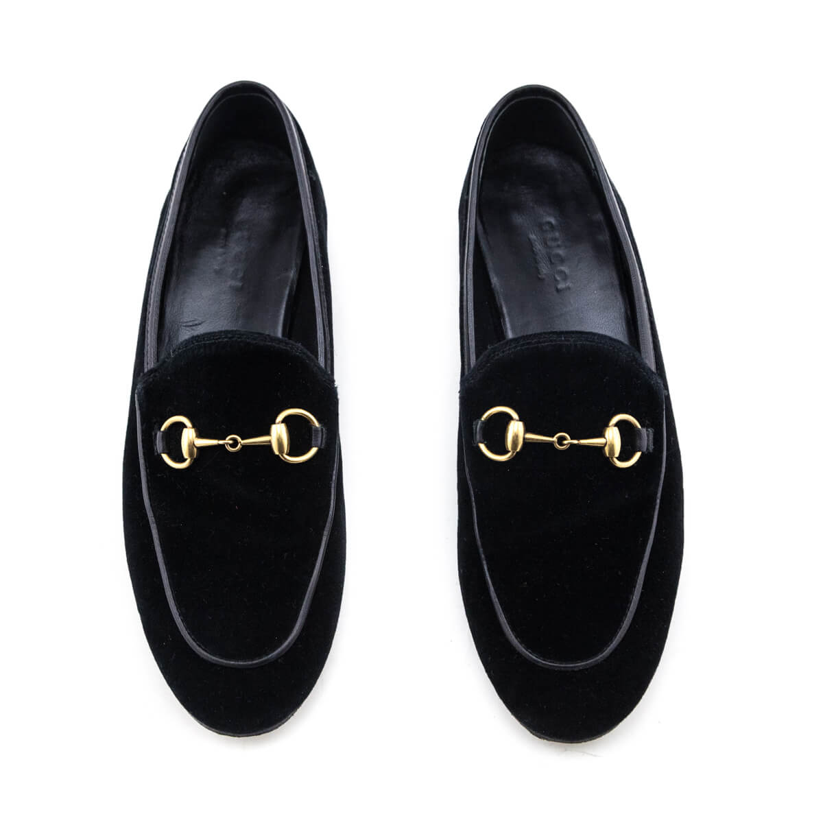Gucci Black Velvet Horsebit Loafers Size US 5 | EU 35 - Love that Bag etc - Preowned Authentic Designer Handbags & Preloved Fashions
