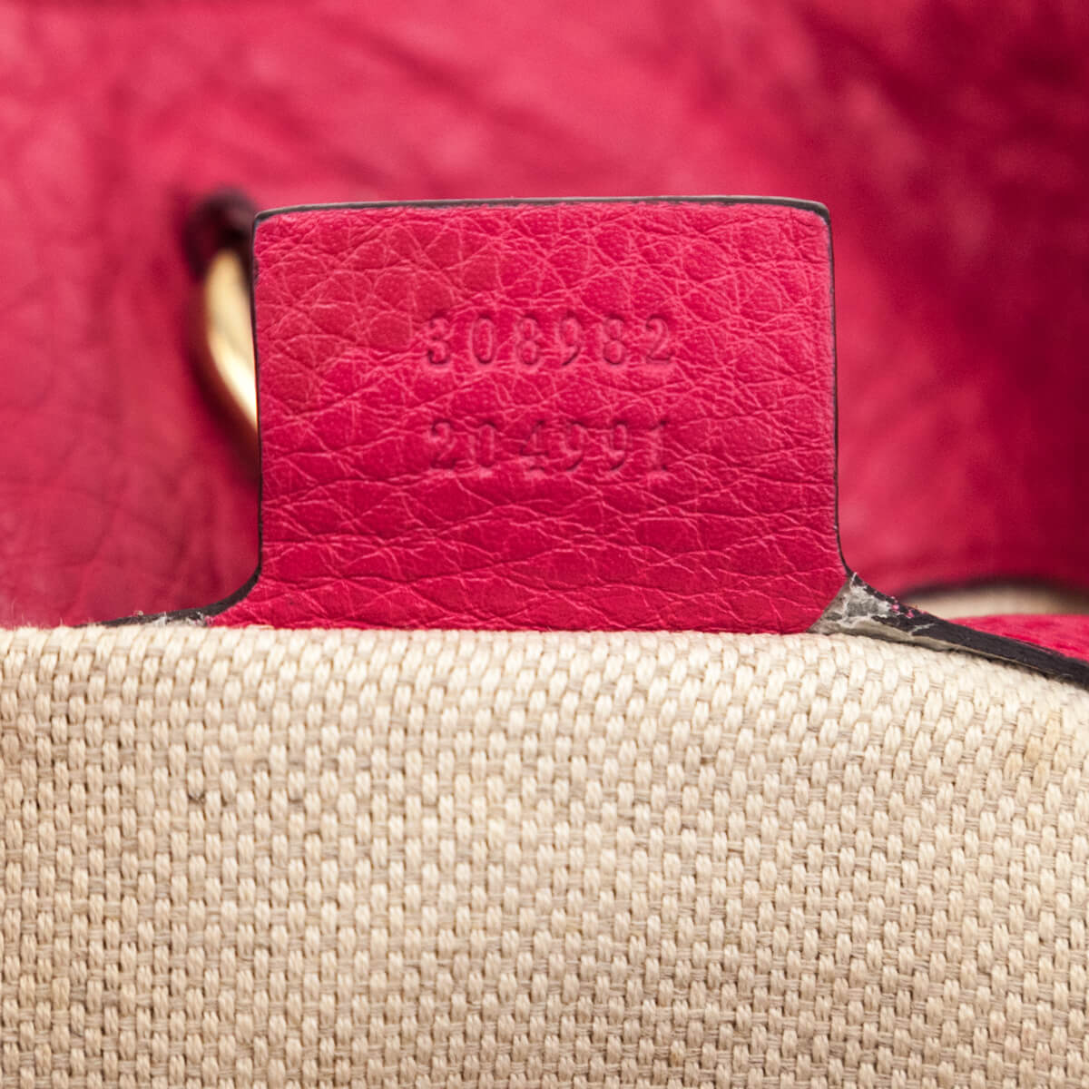 Gucci Bright Bougainvillea Pebbled Calfskin Medium Soho Chain Shoulder Bag - Love that Bag etc - Preowned Authentic Designer Handbags & Preloved Fashions