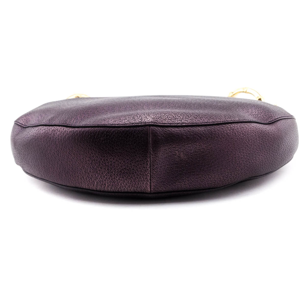 Gucci Burgundy Metallic Medium Bamboo Ring Hobo - Love that Bag etc - Preowned Authentic Designer Handbags & Preloved Fashions