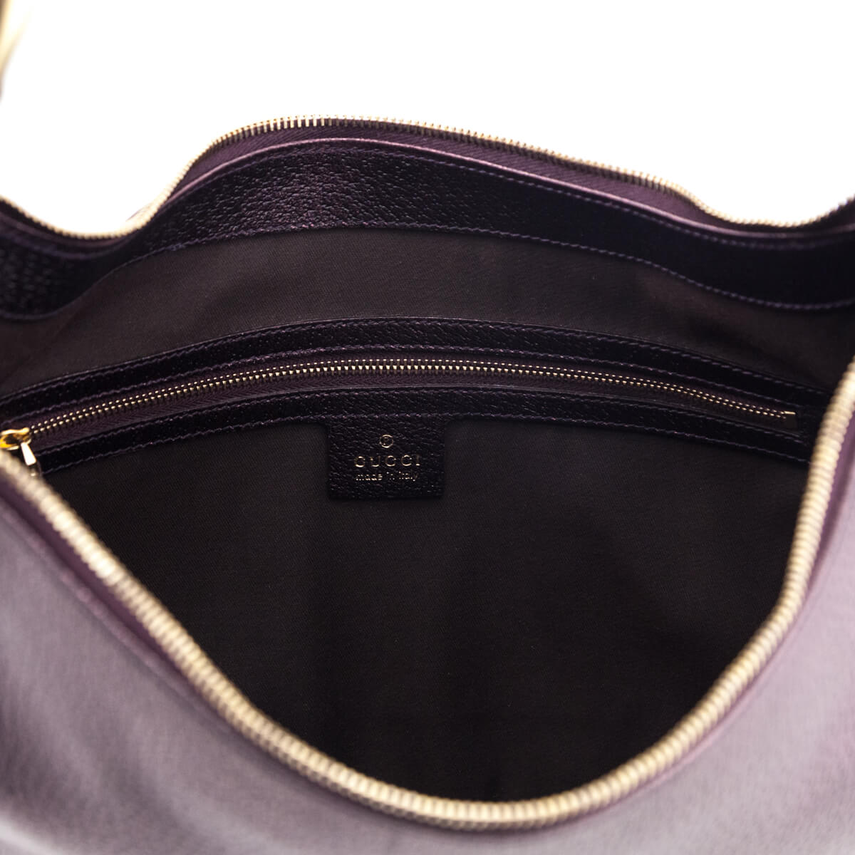 Gucci Burgundy Metallic Medium Bamboo Ring Hobo - Love that Bag etc - Preowned Authentic Designer Handbags & Preloved Fashions