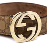 Gucci Gold Leather Guccissima GG Belt - Love that Bag etc - Preowned Authentic Designer Handbags & Preloved Fashions