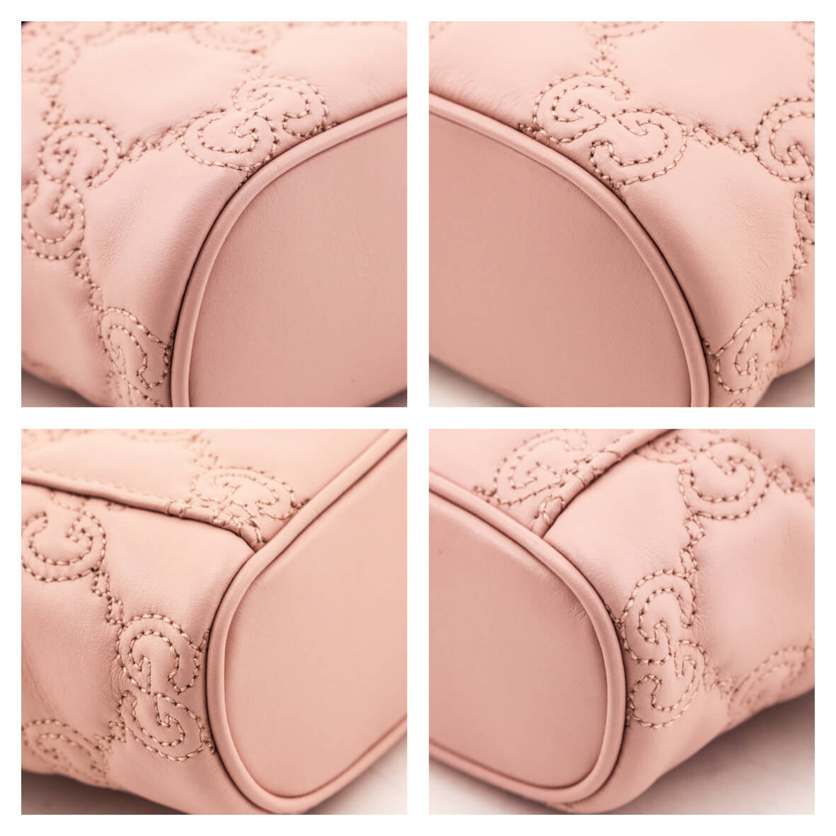 Gucci Light Pink GG Matelasse Calfskin Mini Top Handle Bag - Love that Bag etc - Preowned Authentic Designer Handbags & Preloved Fashions