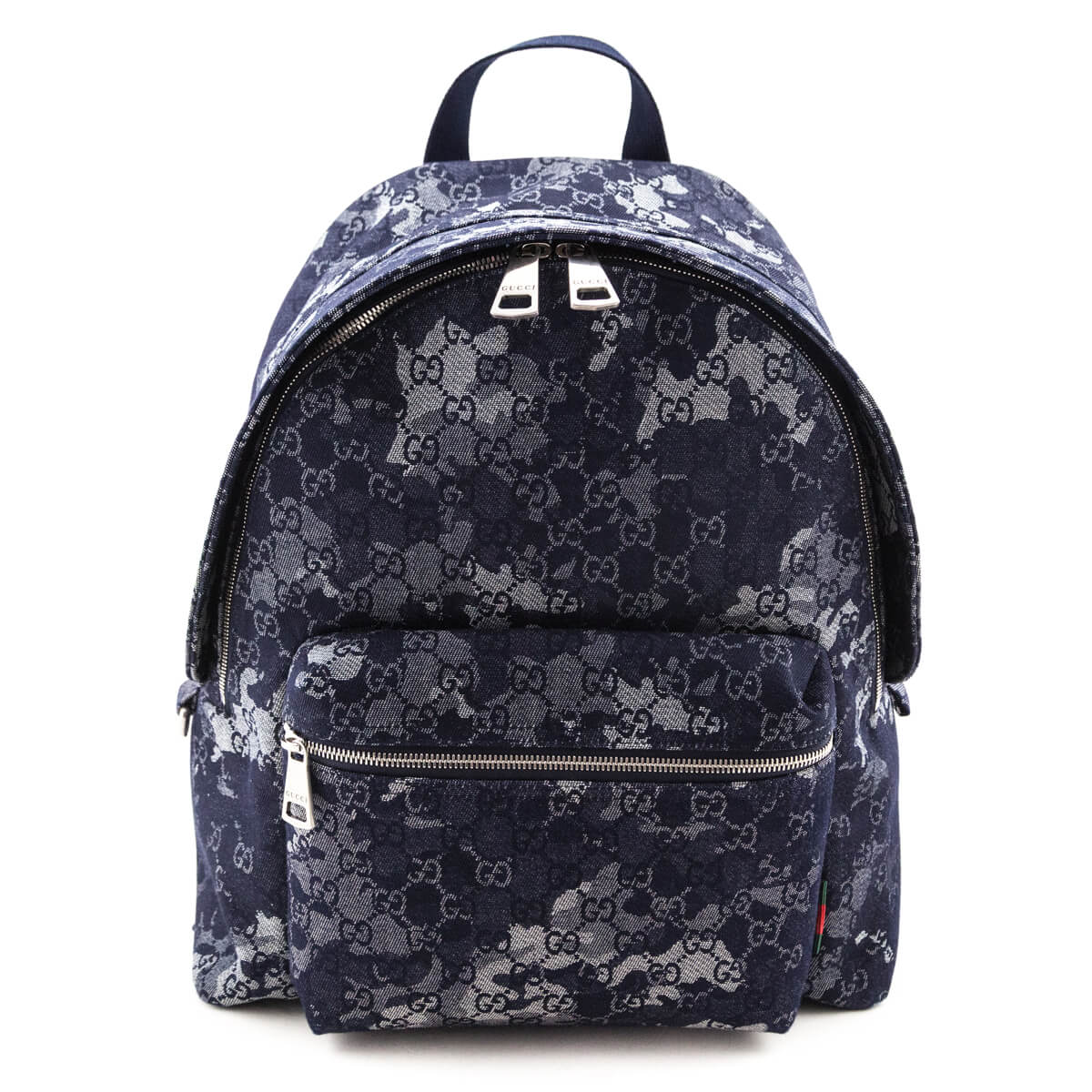 GUCCI デニムバックパック Gucci Navy Gucci GG Denim Large Backpack