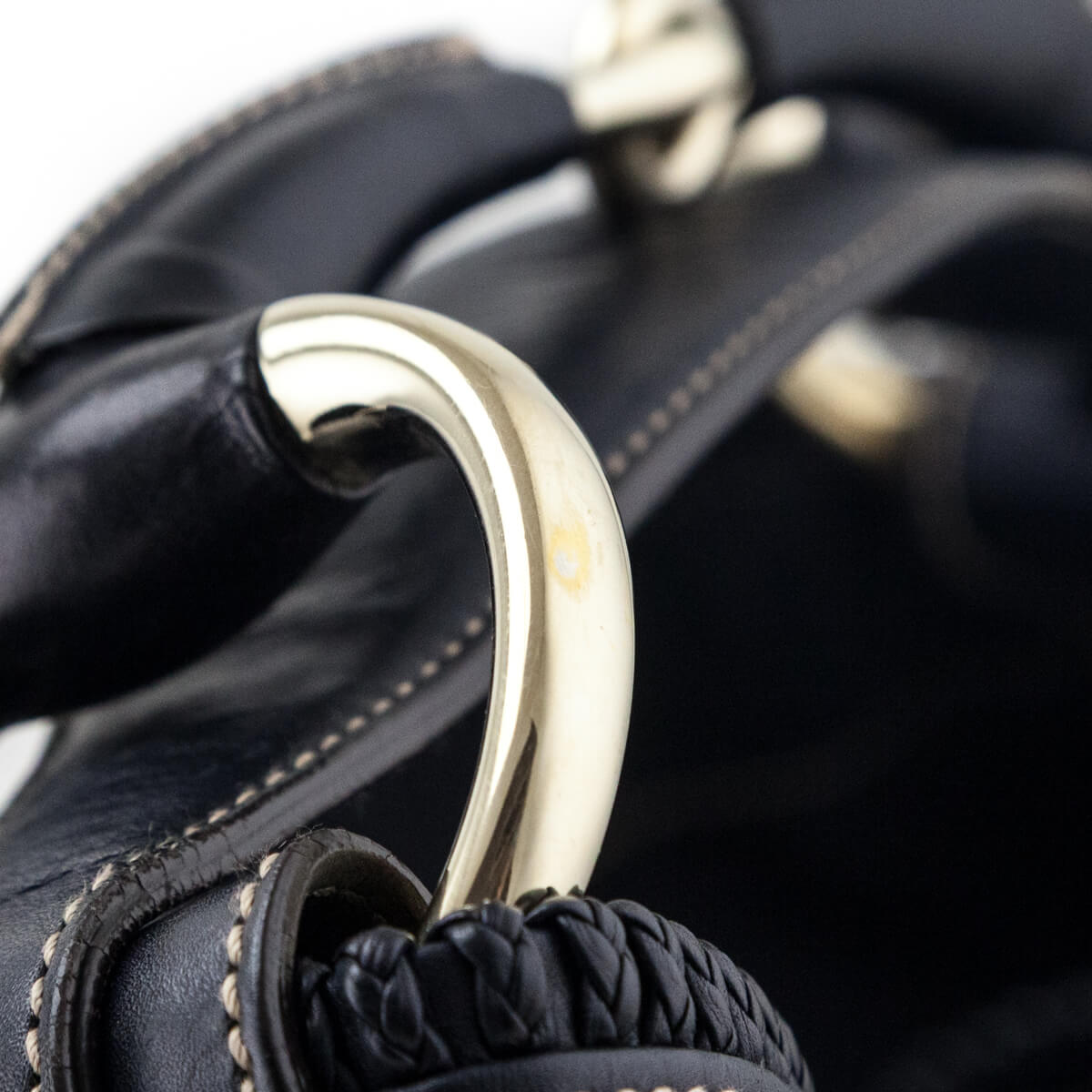 Gucci Navy Horsebit Large Hobo - Love that Bag etc - Preowned Authentic Designer Handbags & Preloved Fashions