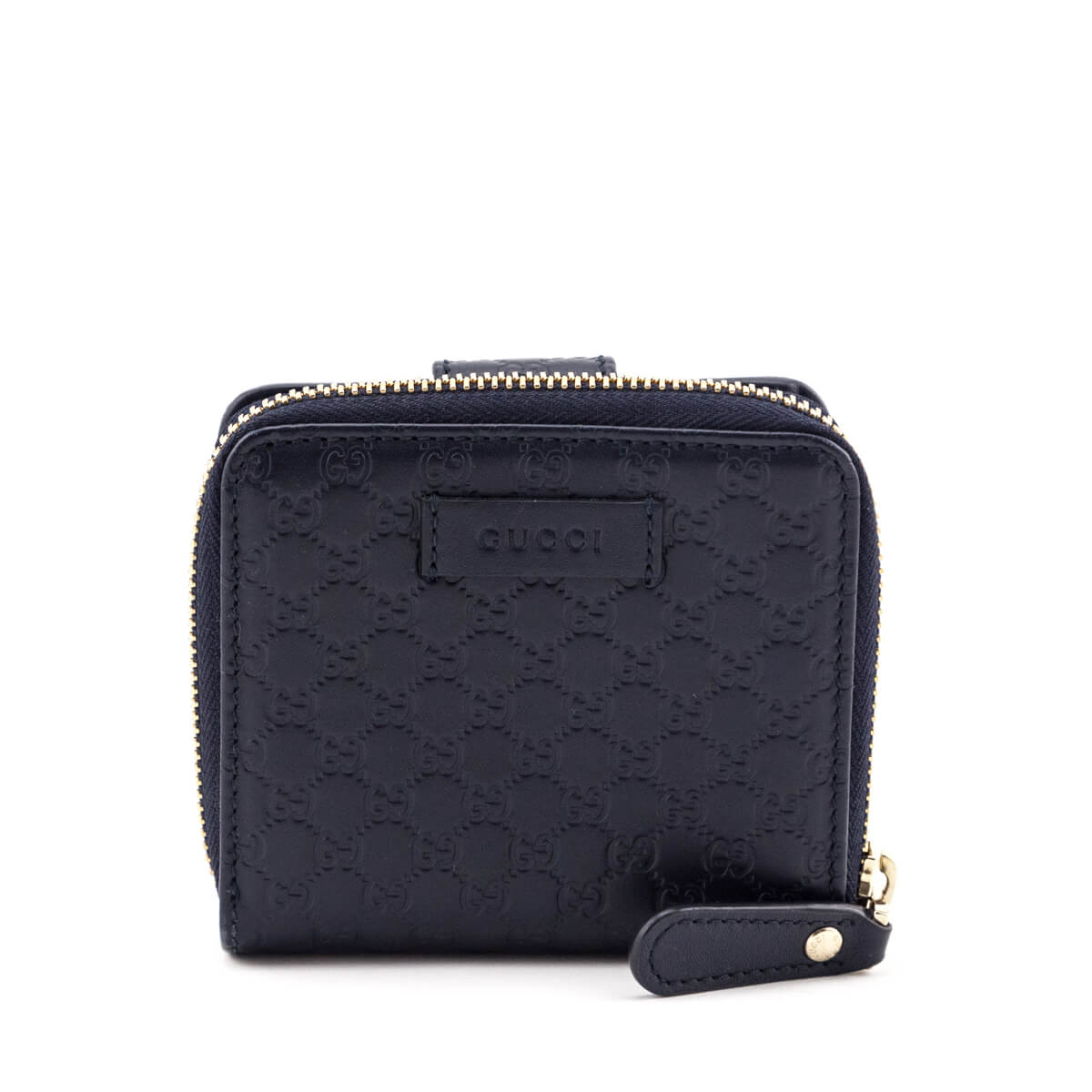 Gucci Navy Microguccissima Compact Wallet