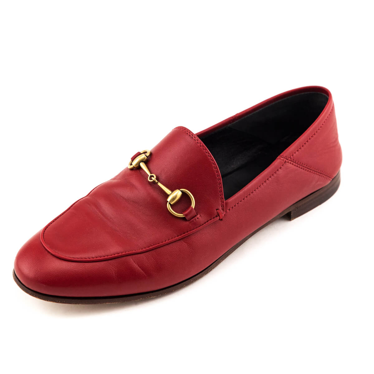 Gucci red brixton loafers on sale