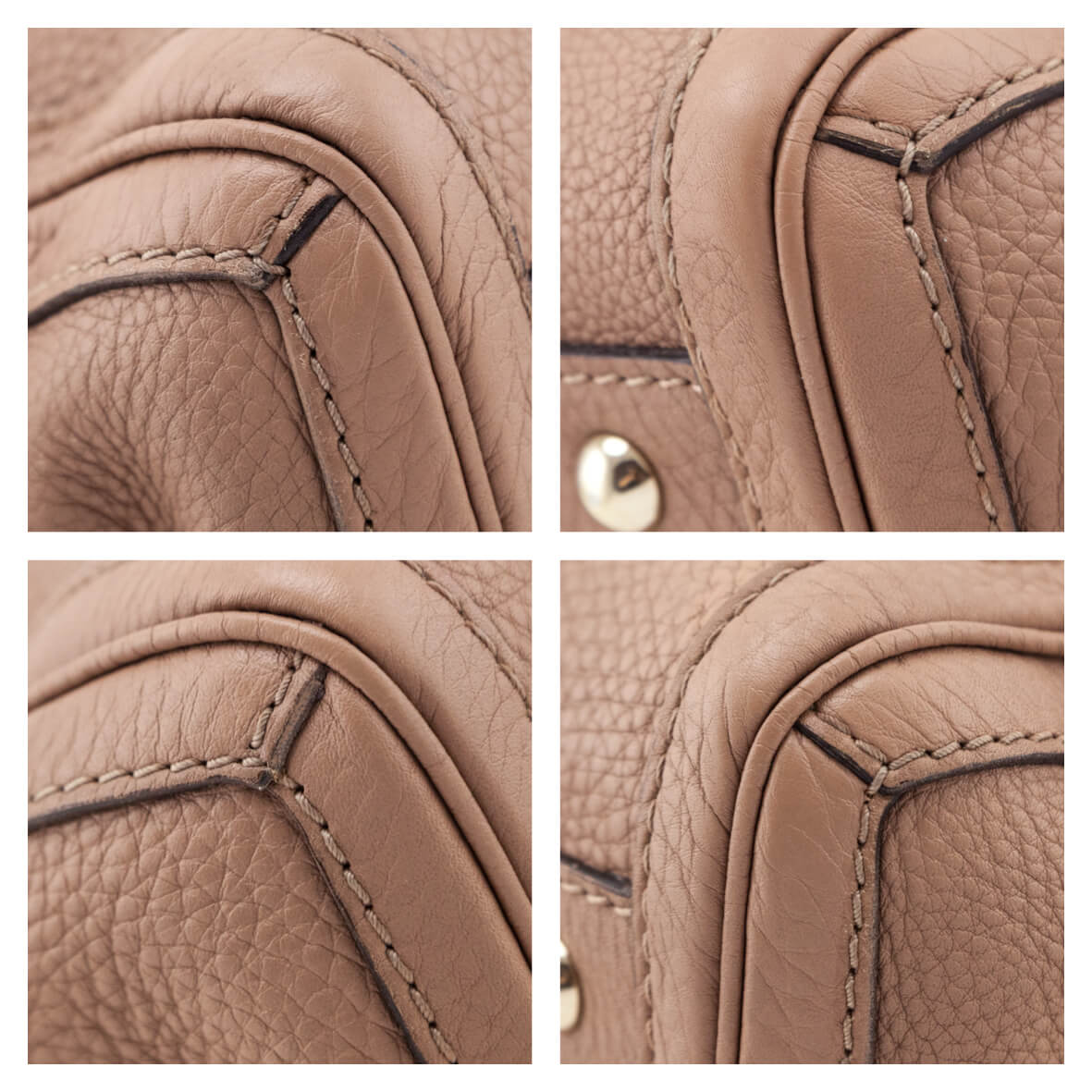 Gucci Rose Beige Pebbled Calfskin Medium Bella Tote - Love that Bag etc - Preowned Authentic Designer Handbags & Preloved Fashions