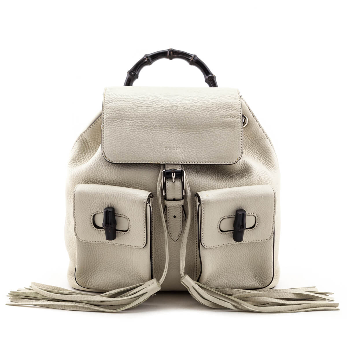 Gucci White Leather Daily Backpack Authentic Preloved Gucci Bags Love that Bag etc Preowned Designer Fashions