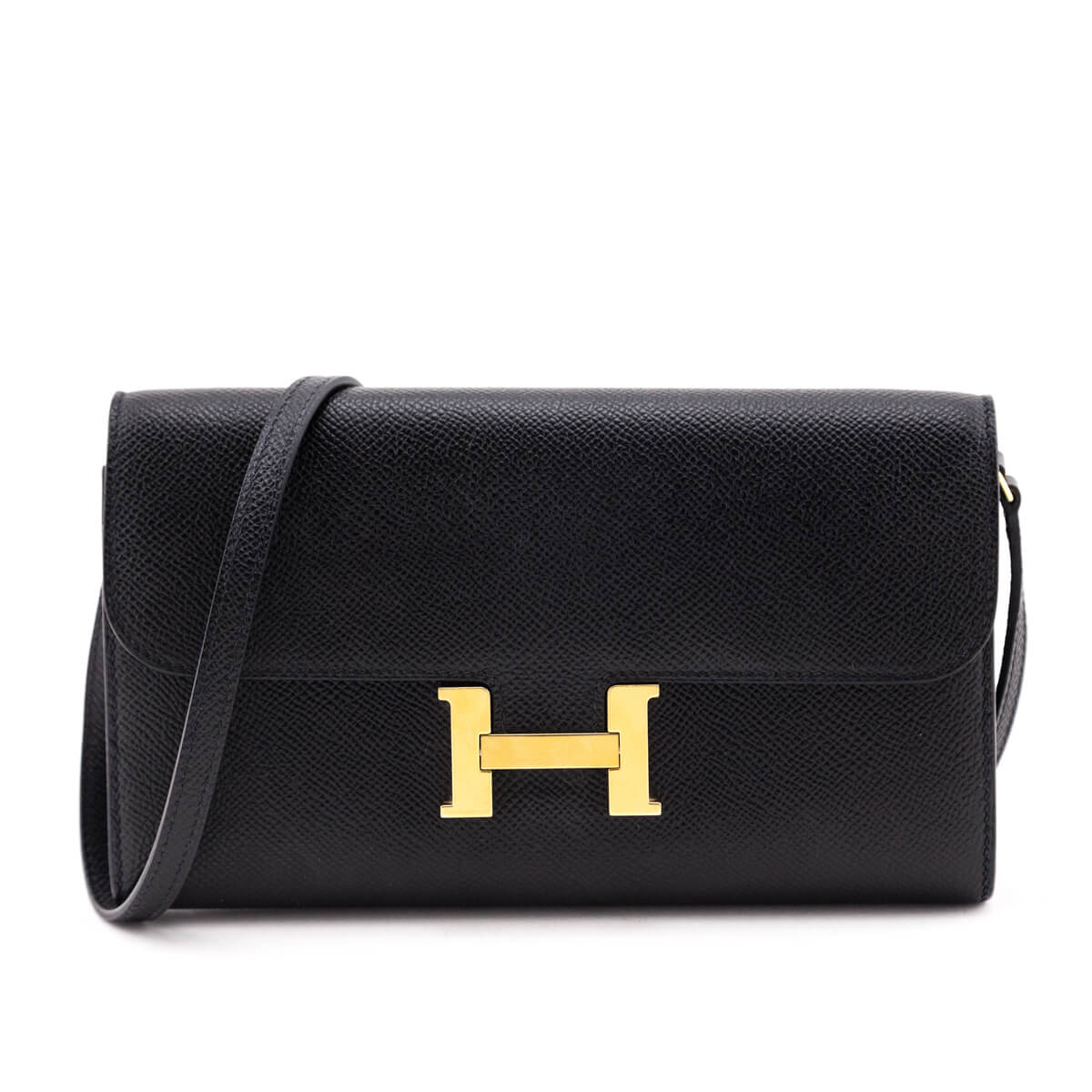 Hermes Black Epsom Constance Long To Go Wallet - Love that Bag etc - Preowned Authentic Designer Handbags & Preloved Fashions