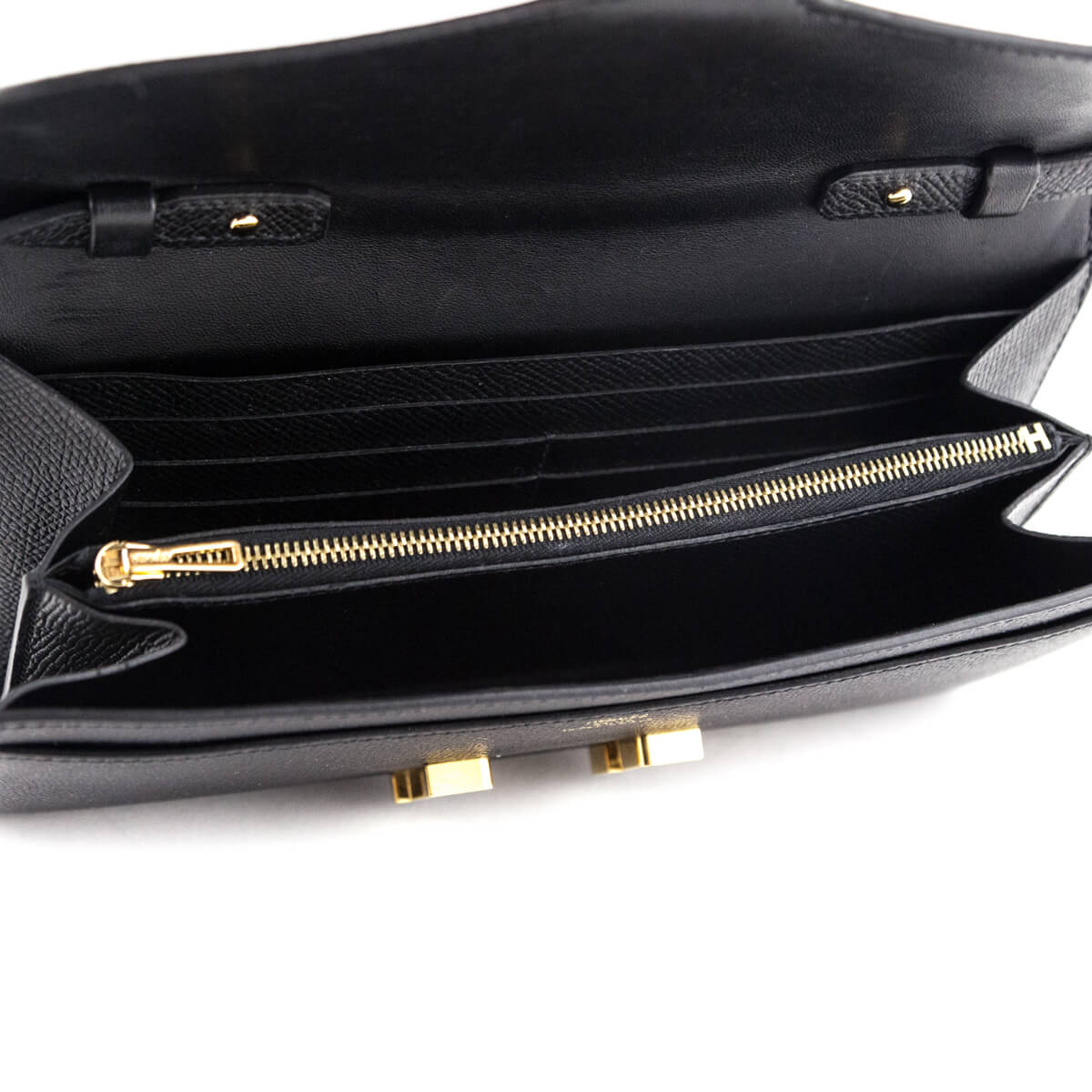 Hermes Black Epsom Constance Long To Go Wallet - Love that Bag etc - Preowned Authentic Designer Handbags & Preloved Fashions