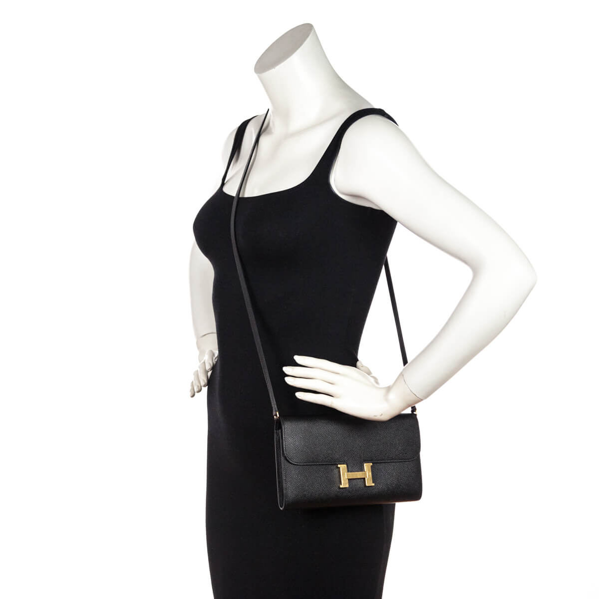 Hermes Black Epsom Constance Long To Go Wallet - Love that Bag etc - Preowned Authentic Designer Handbags & Preloved Fashions