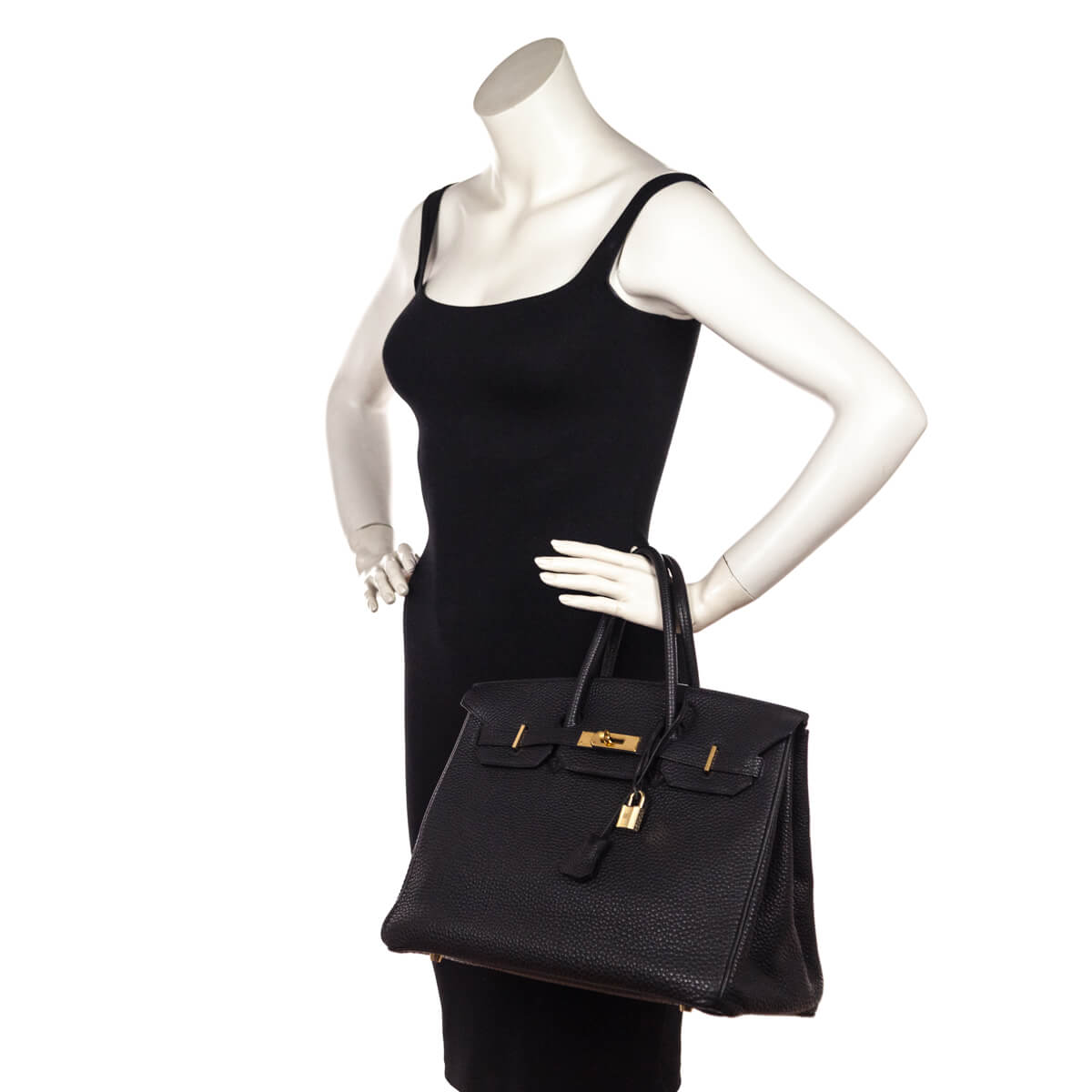 Hermes Black Fjord Birkin 35 - Love that Bag etc - Preowned Authentic Designer Handbags & Preloved Fashions