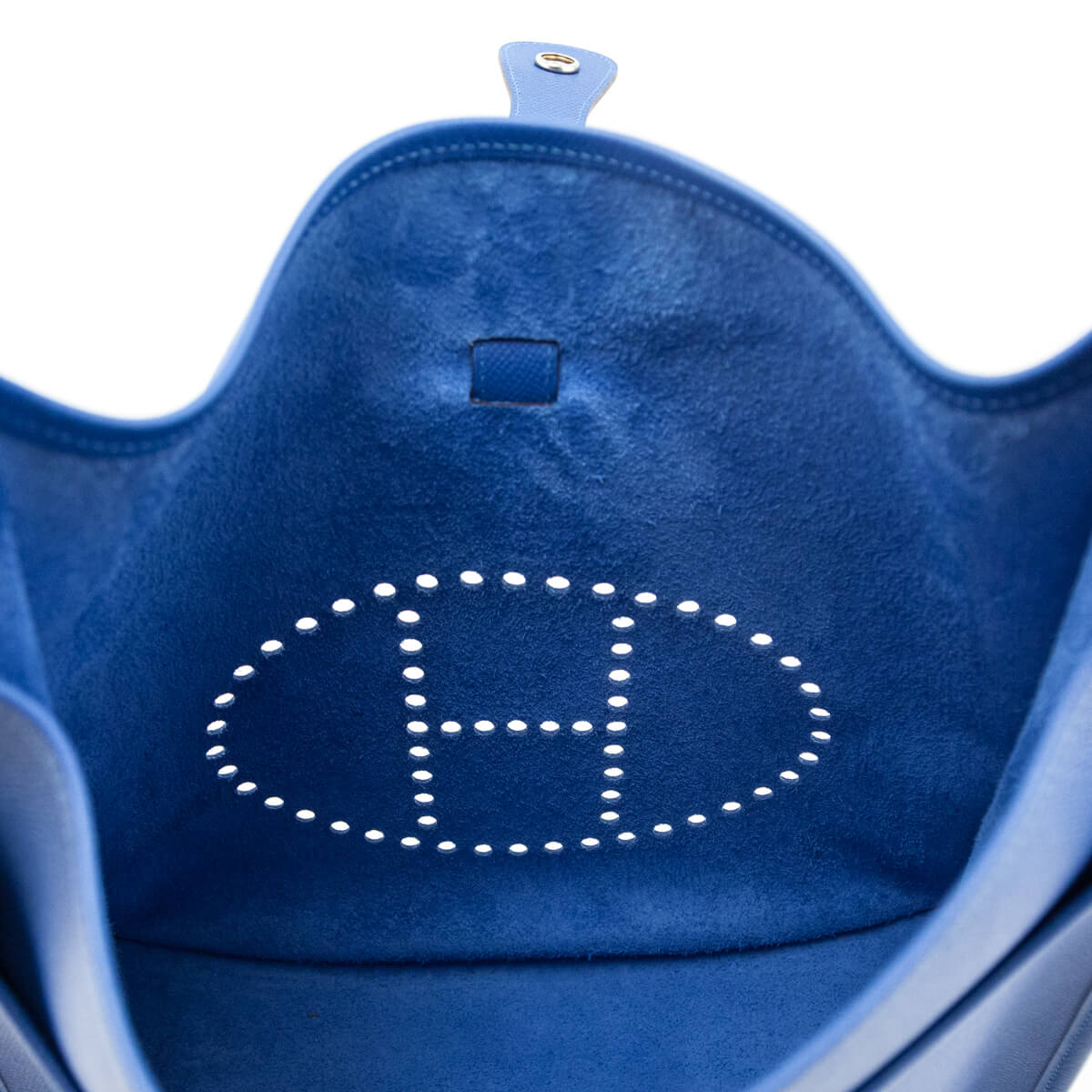 Hermes Bleu Mykonos Epsom Evelyne III GM 33 - Love that Bag etc - Preowned Authentic Designer Handbags & Preloved Fashions