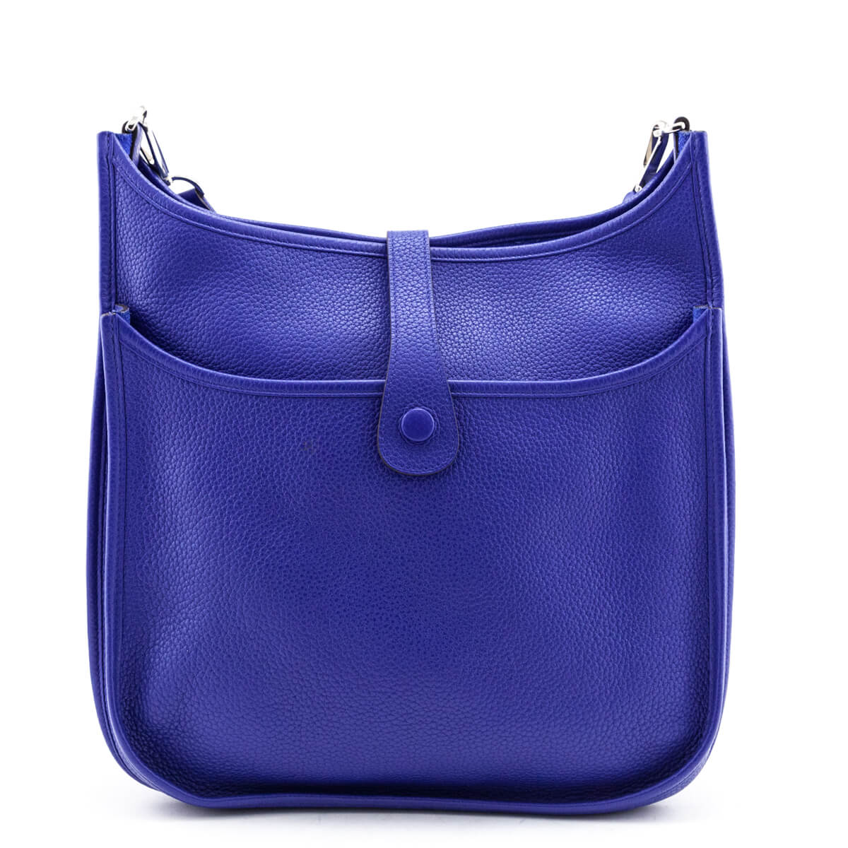 Hermes Bleu Royal Clemence Evelyne III GM - Love that Bag etc - Preowned Authentic Designer Handbags & Preloved Fashions