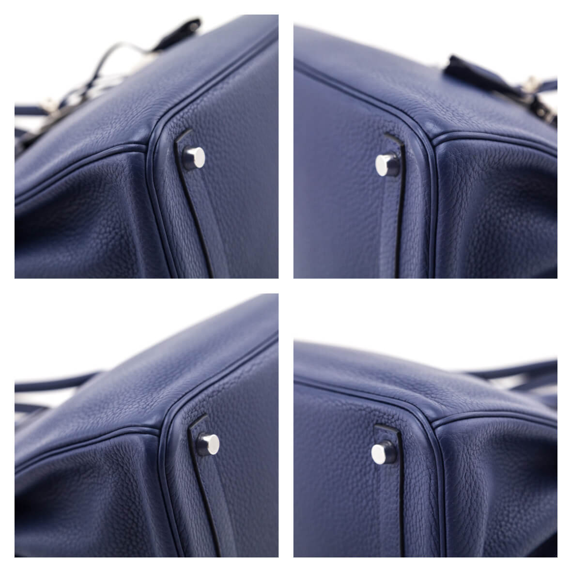 Hermes Bleu Saphir Taurillon Clemence Birkin 30 - Love that Bag etc - Preowned Authentic Designer Handbags & Preloved Fashions
